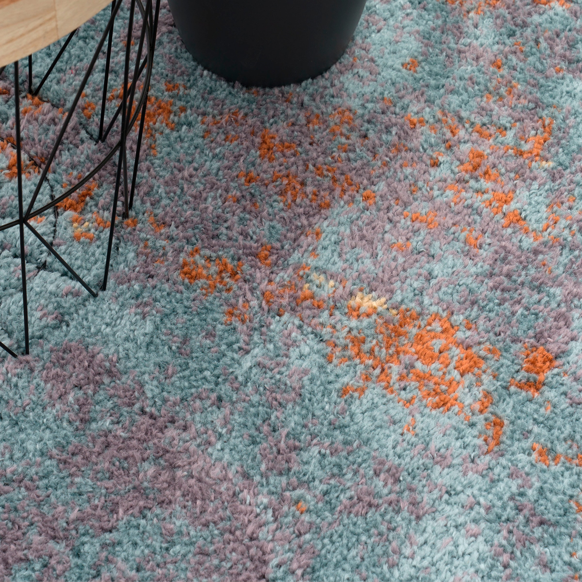 Paco Home Hochflor-Teppich »Padua 622«, rechteckig, 34 mm Höhe, Kurzflor, modernes Design, sehr weicher Flor