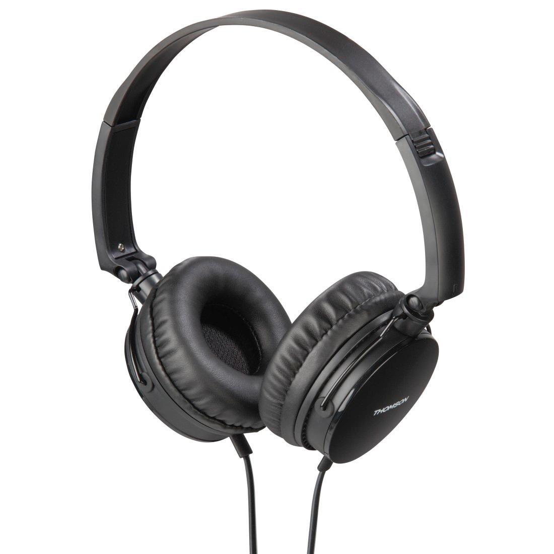 On-Ear-Kopfhörer »On-Ear Kopfhörer Headset mit flachem Kabel Telefon-Funktion HED2207BK«