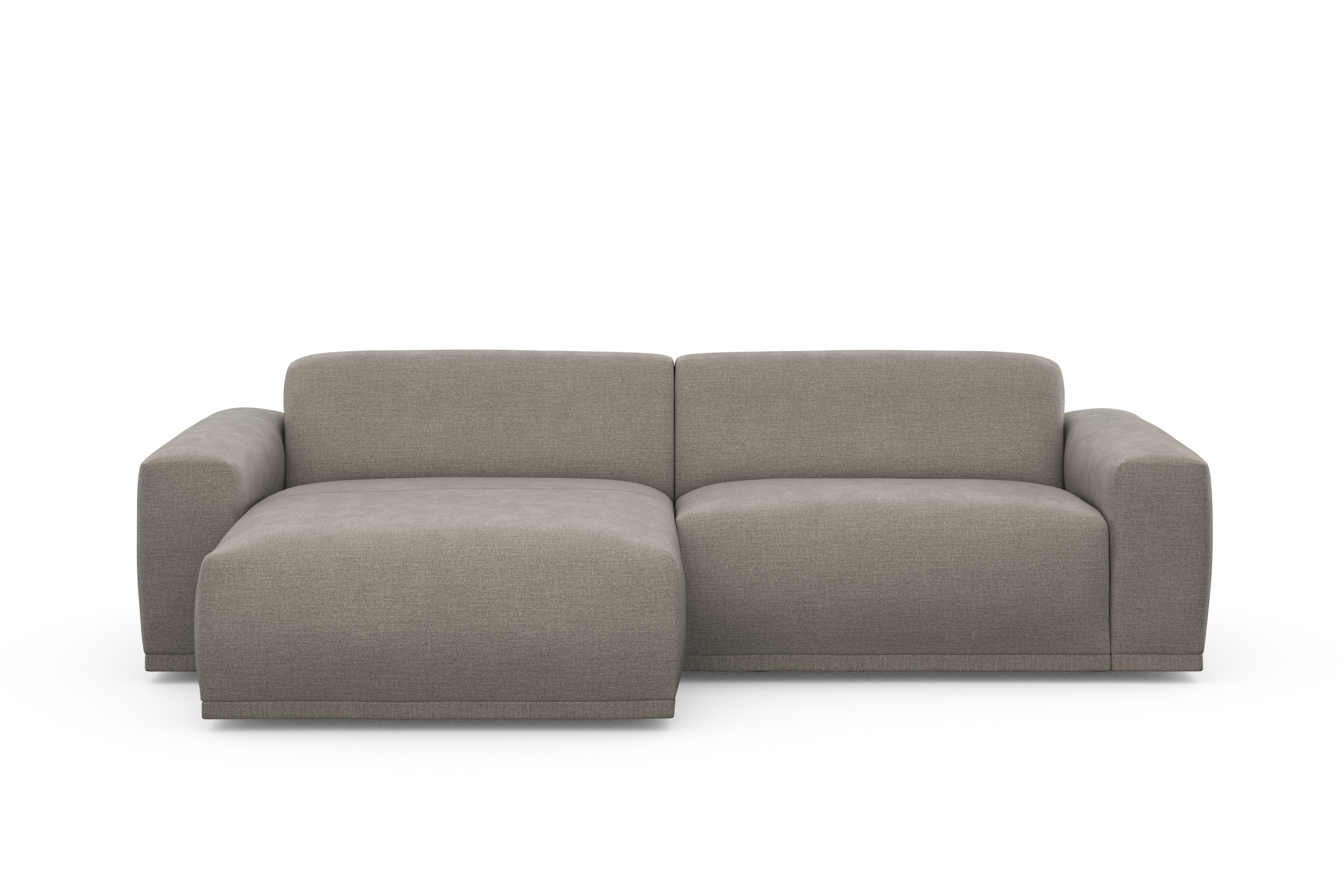 TRENDMANUFAKTUR Ecksofa »Braga, mit hochwertigem Kaltschaum, L-Form, in Cord erhältlich«, (2 St.), modernes Sofa, Couch mit hohem Sitzkomfort, 255/72/160 cm (B/H/T)
