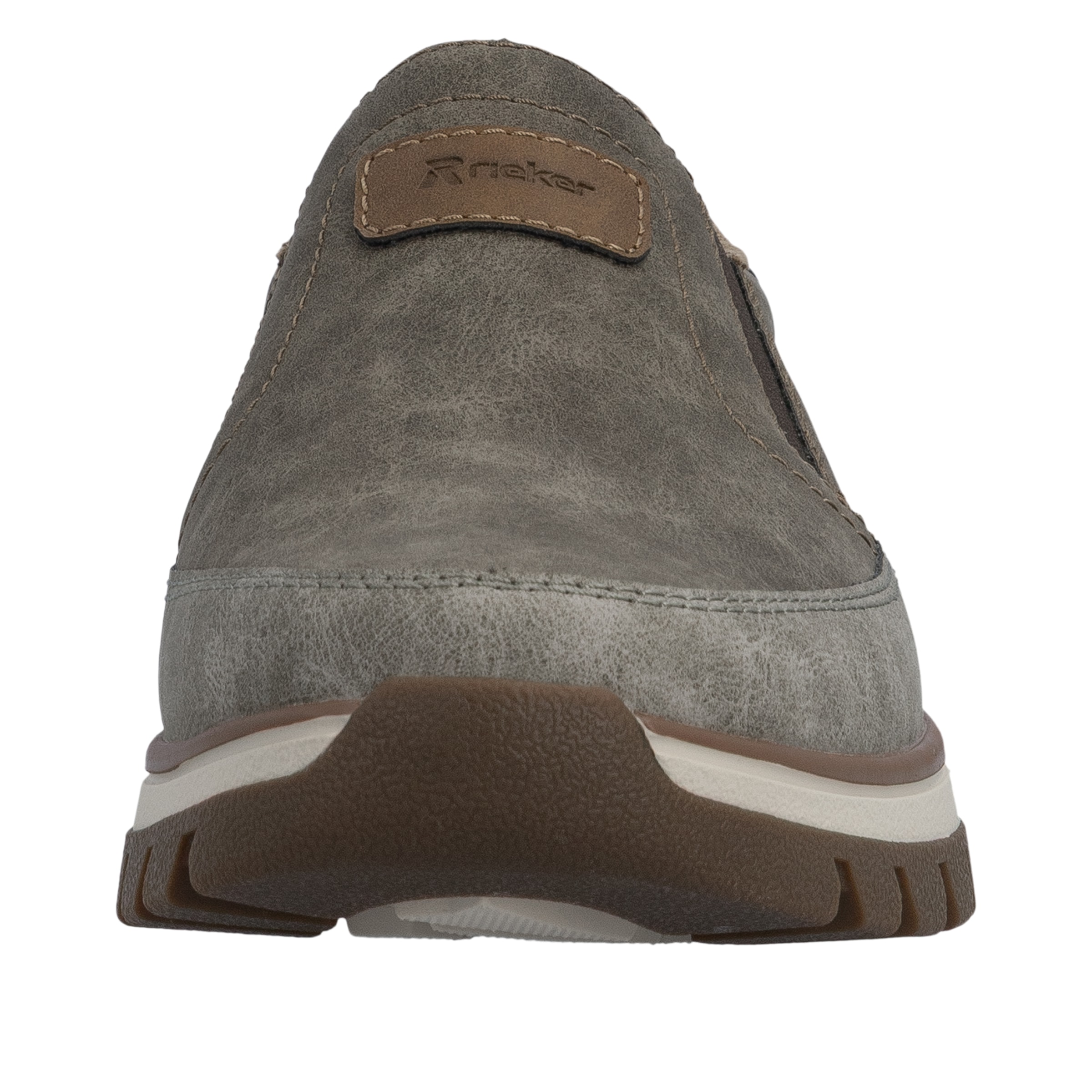 Rieker Slip-On Sneaker  Slipper, Halbschuh, Freizeitsneaker mit Kontrastbesatz