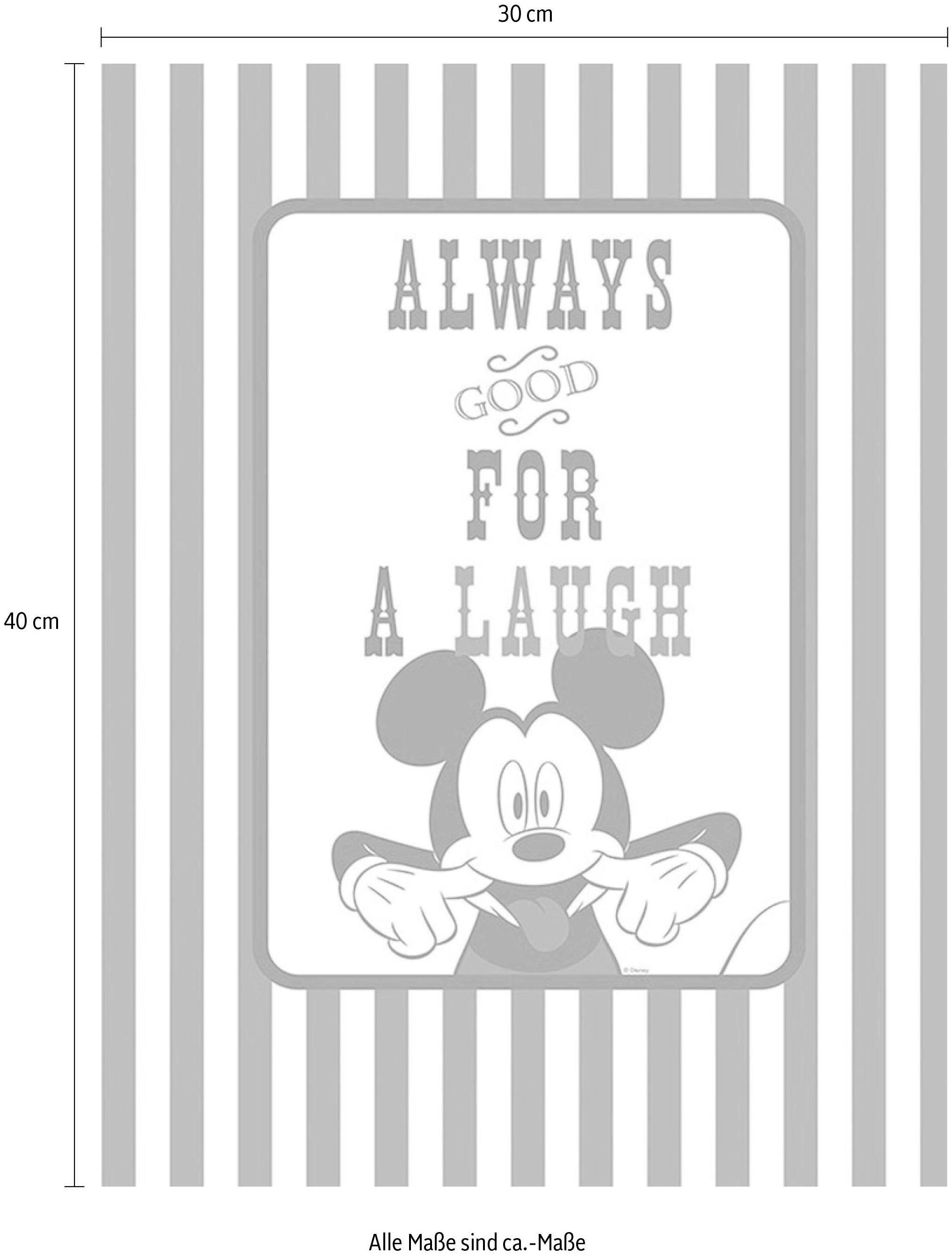 Komar Bild »Mickey Mouse Laugh«, Disney, (1 St.), Wandbild zur Dekoration im Kinderzimmer - ohne Rahmen