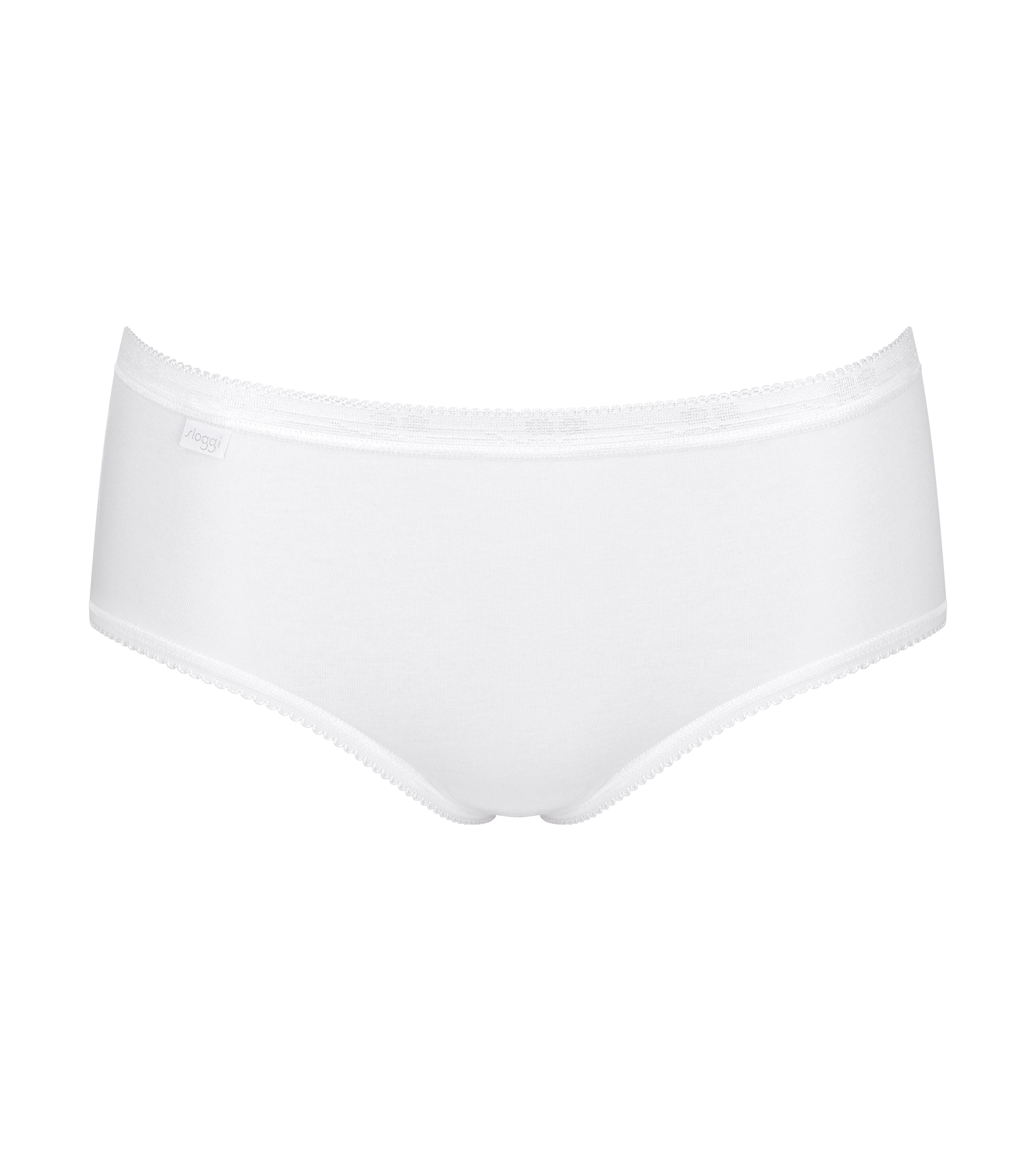 sloggi Midislip »Basic+«, (4er Pack), Baumwollmix, elastisch, weiche Nähte, bequem, feminin