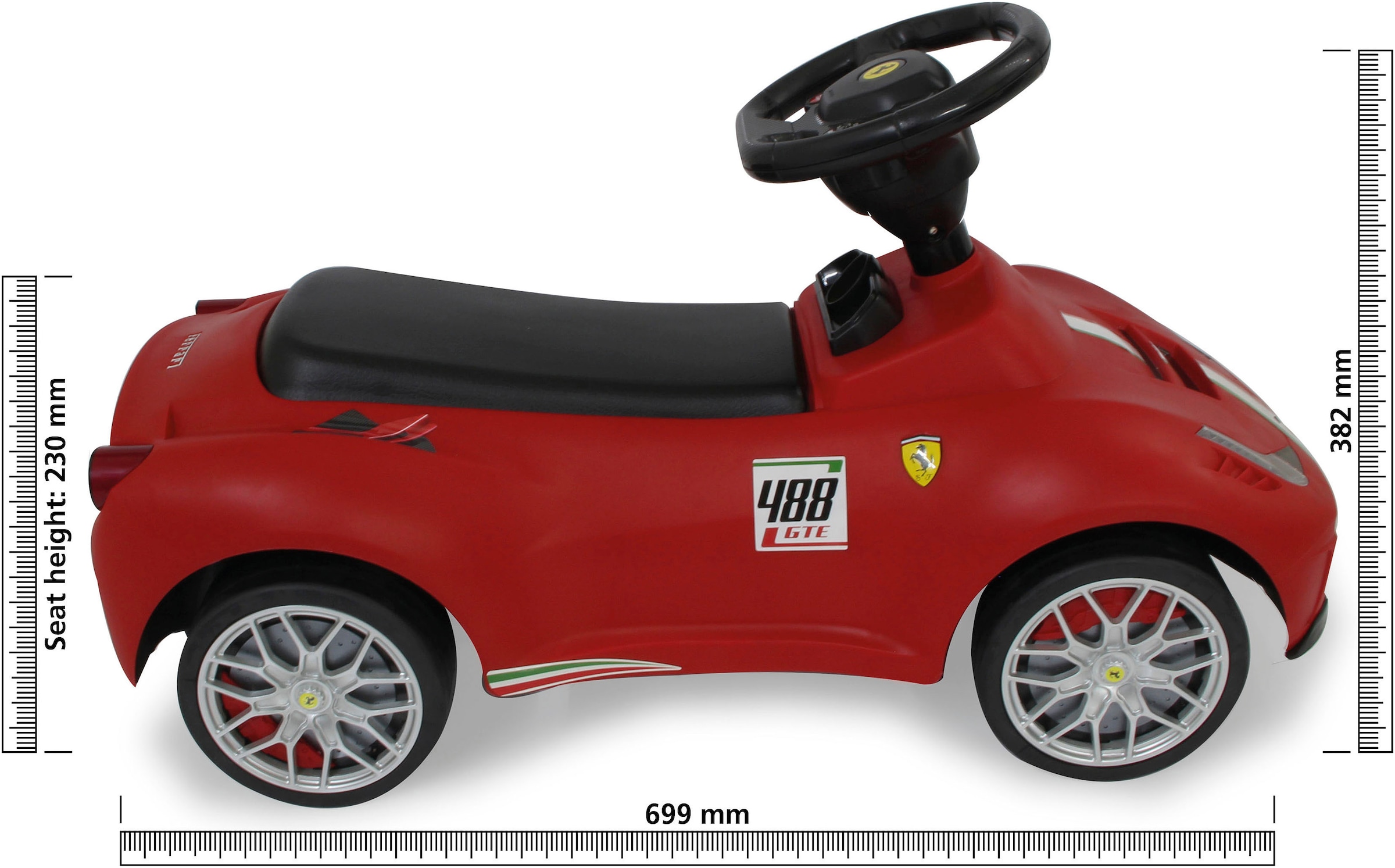 Jamara Rutscherauto »Ferrari 488«, BxTxH: 30x70x38 cm