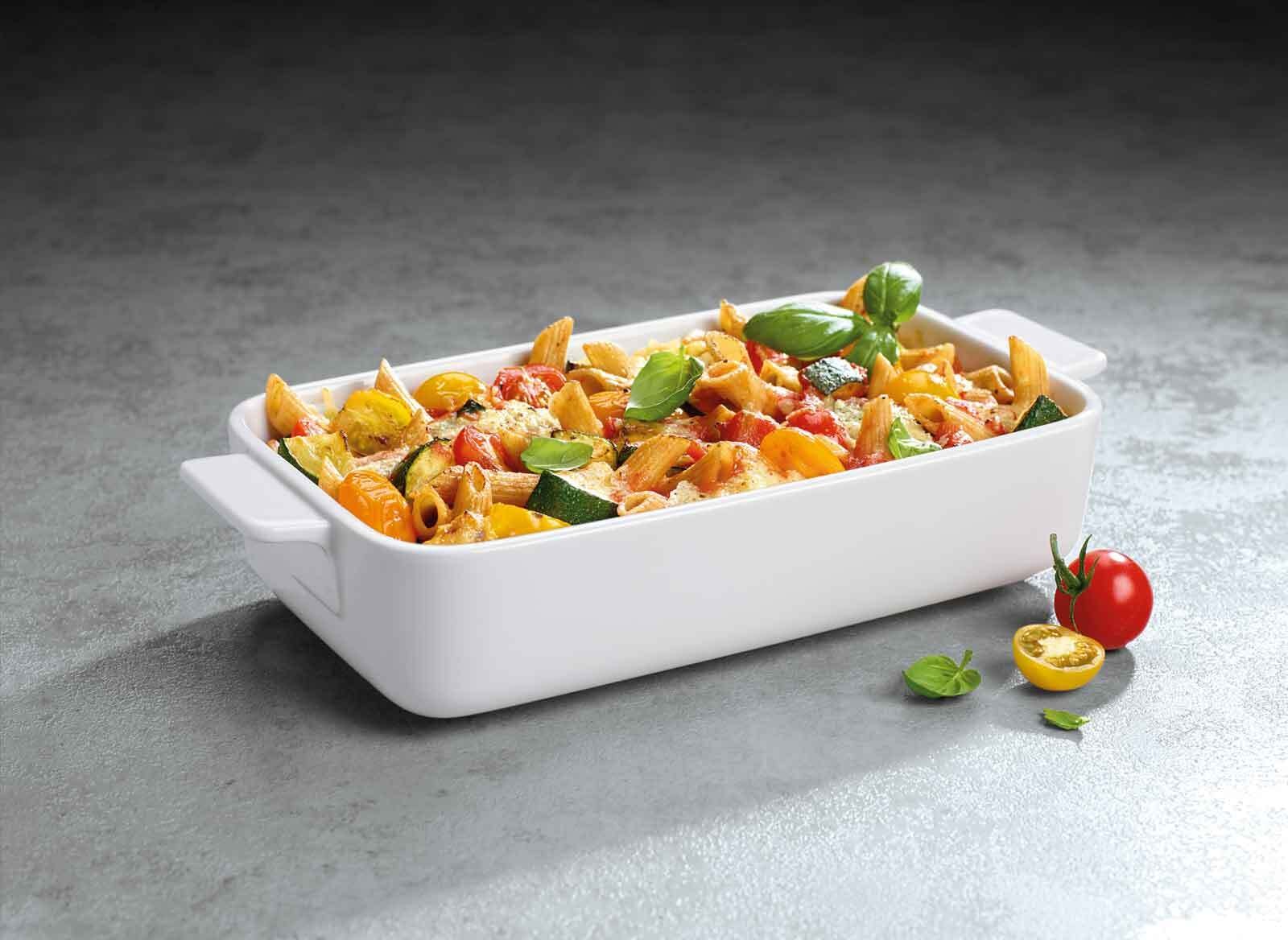 Villeroy & Boch Auflaufform »Auflaufform Clever Cooking 24 x 14 cm weiß« Porzellan