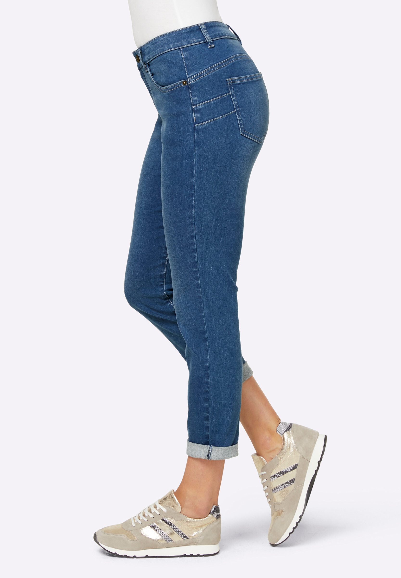 heine 5-Pocket-Jeans »7/8-Jeans 5-Pocket-Jeans mit fixiertem Umschlag«