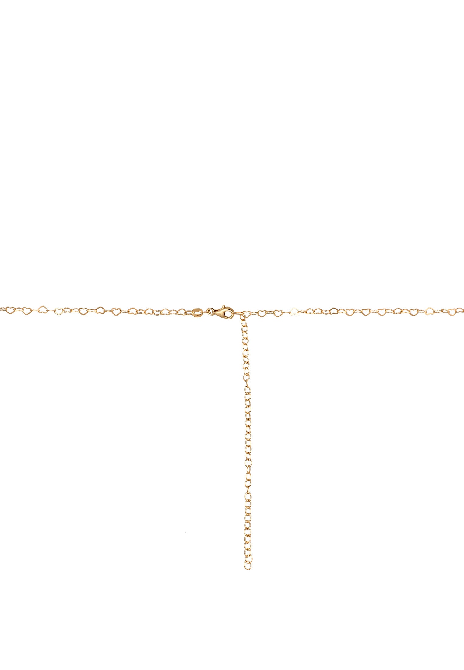 Elli Bauchketten und Fußketten Set »Schmuckzubehör Taillenkette Body Chain Herz 925er Silber vergoldet«
