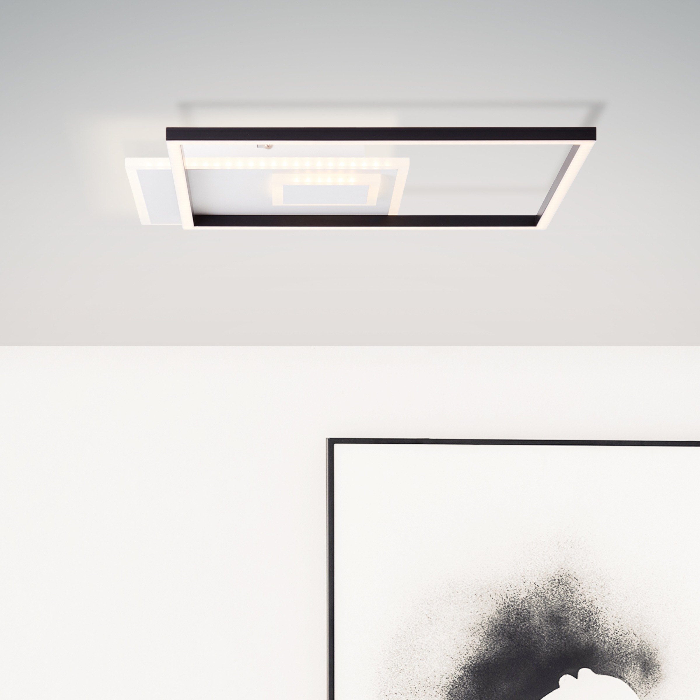 Deckenleuchte bei cm, 43 schwarz/weiß »Iorgo«, LED lm, Brilliant Metall/Kunststoff, x 43 OTTO 4300 online