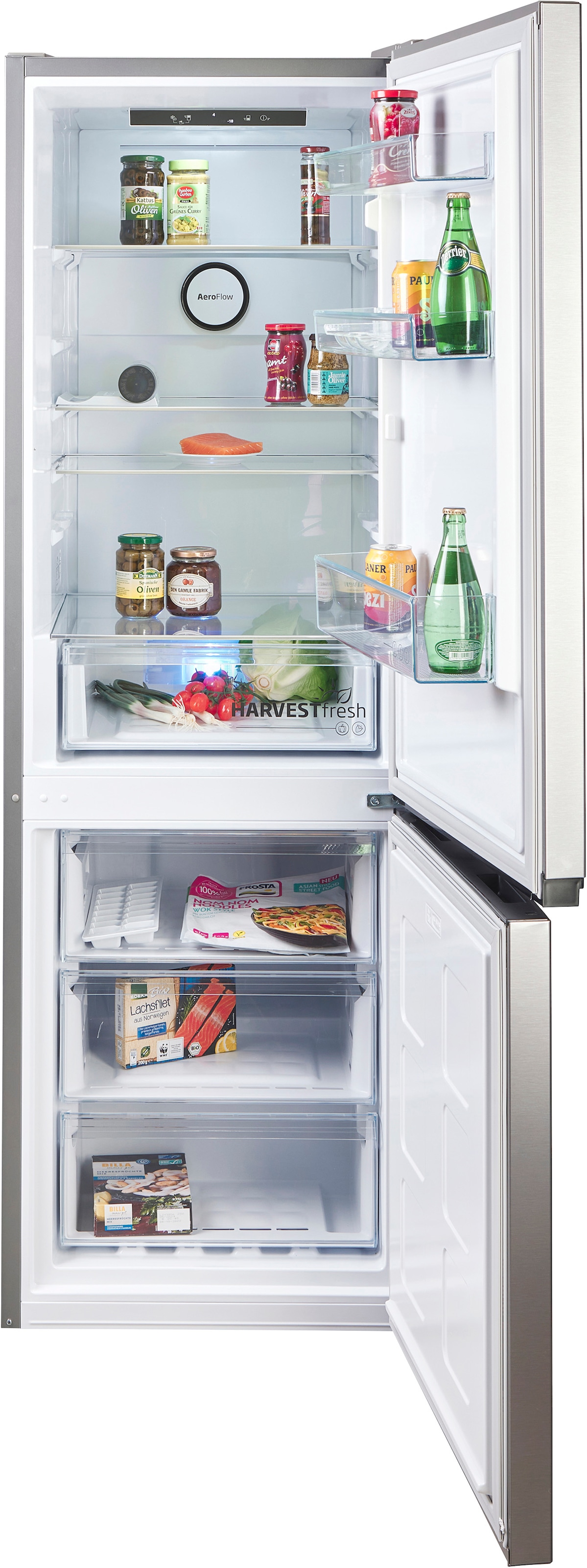 BEKO Kühl-/Gefrierkombination »B5RCNA346HXB« 179,6 cm hoch 59,5 cm breit HarvestFresh™ - längerer Erhalt von Vitaminen