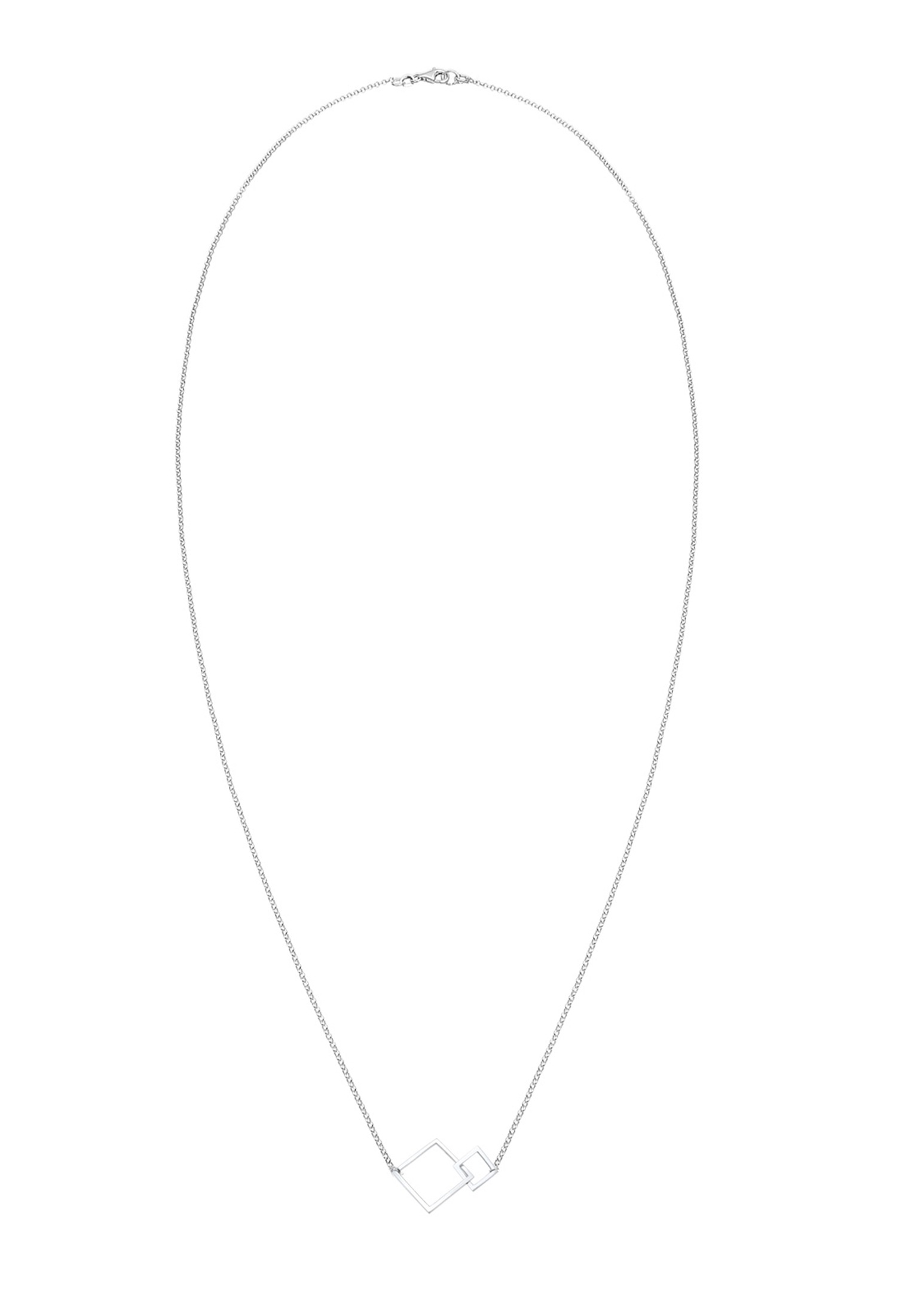 Elli Kette mit Anhänger »Halskette Anhänger Quadrat 925 Sterling Silber«