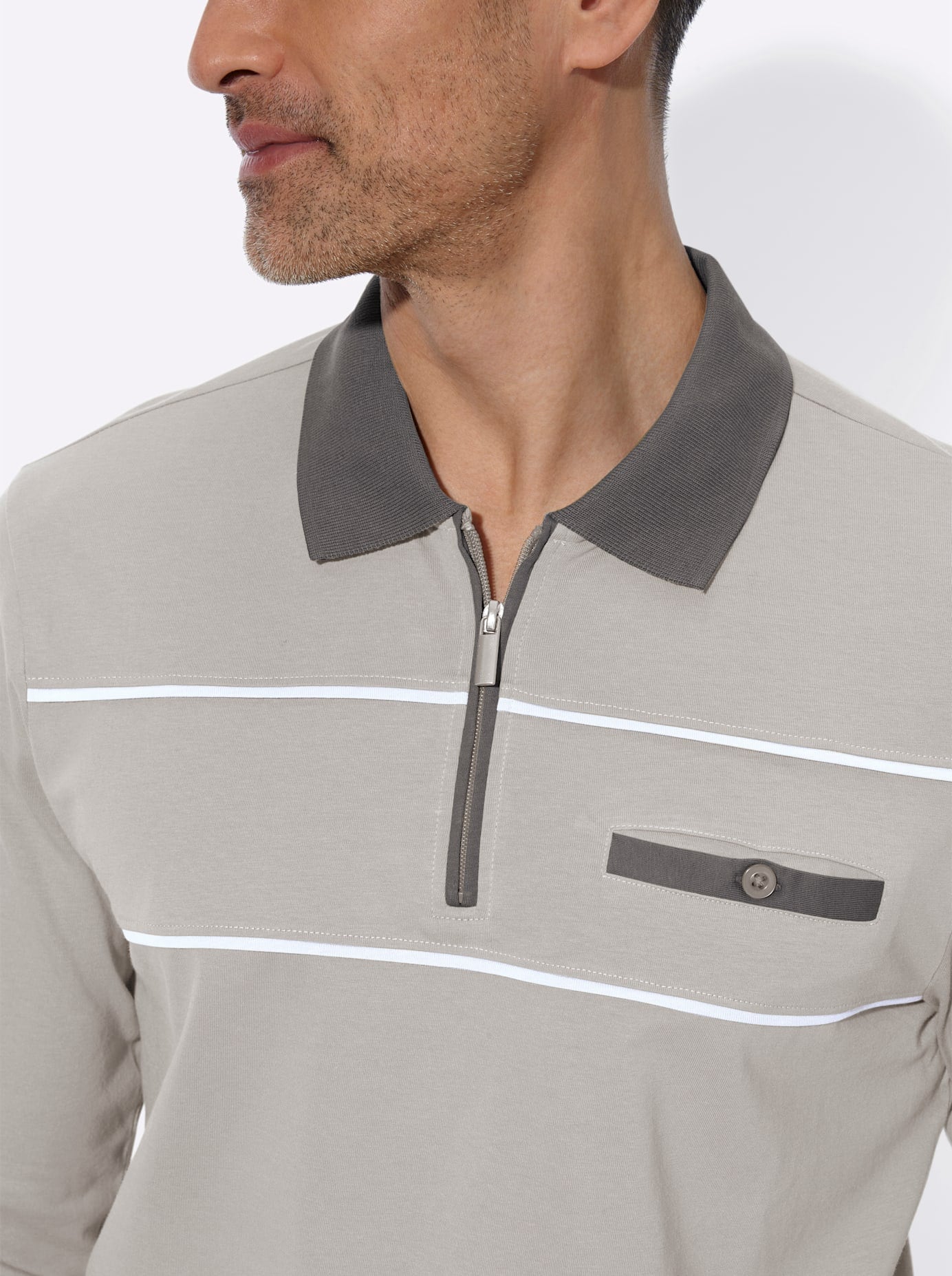 Classic Poloshirt »Langarm-Poloshirt« 1