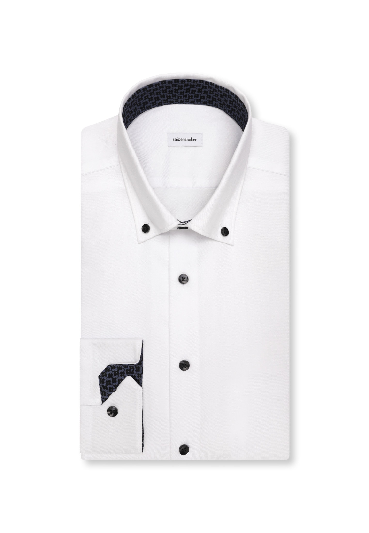 seidensticker Businesshemd »Schwarze Rose« Slim 1/1 Button-Down-Kragen Uni