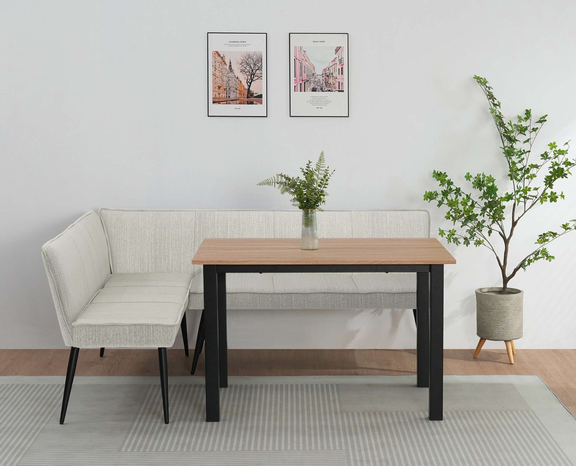 OTTO home Essbank »Ianna« gepolsterte Rückenlehne und Sitzfläche