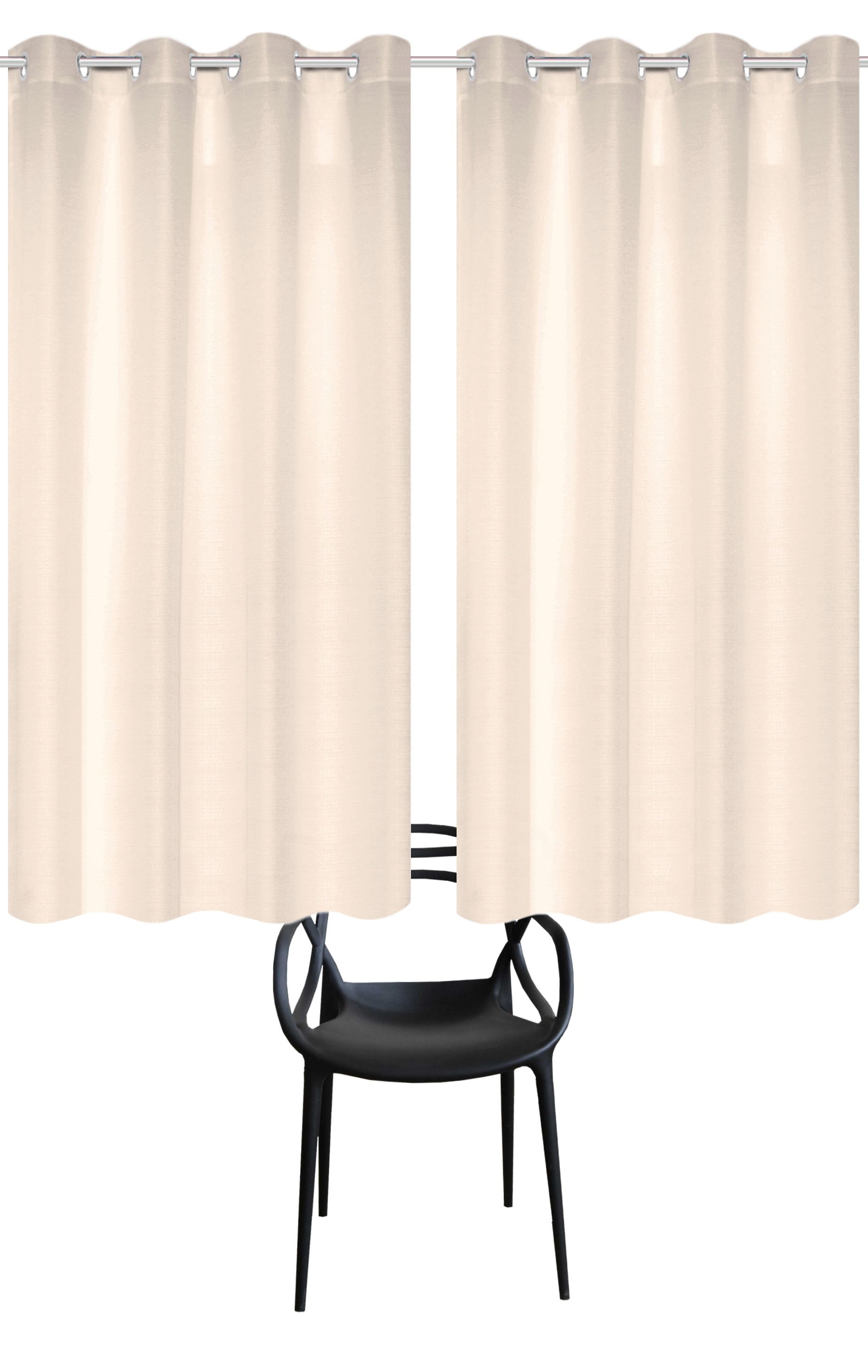 Home Basics Vorhang »BENOGA 2er SET« Ösen 2 Stk. tlg. SET, Ösenschal, Uni, Dekostruktur