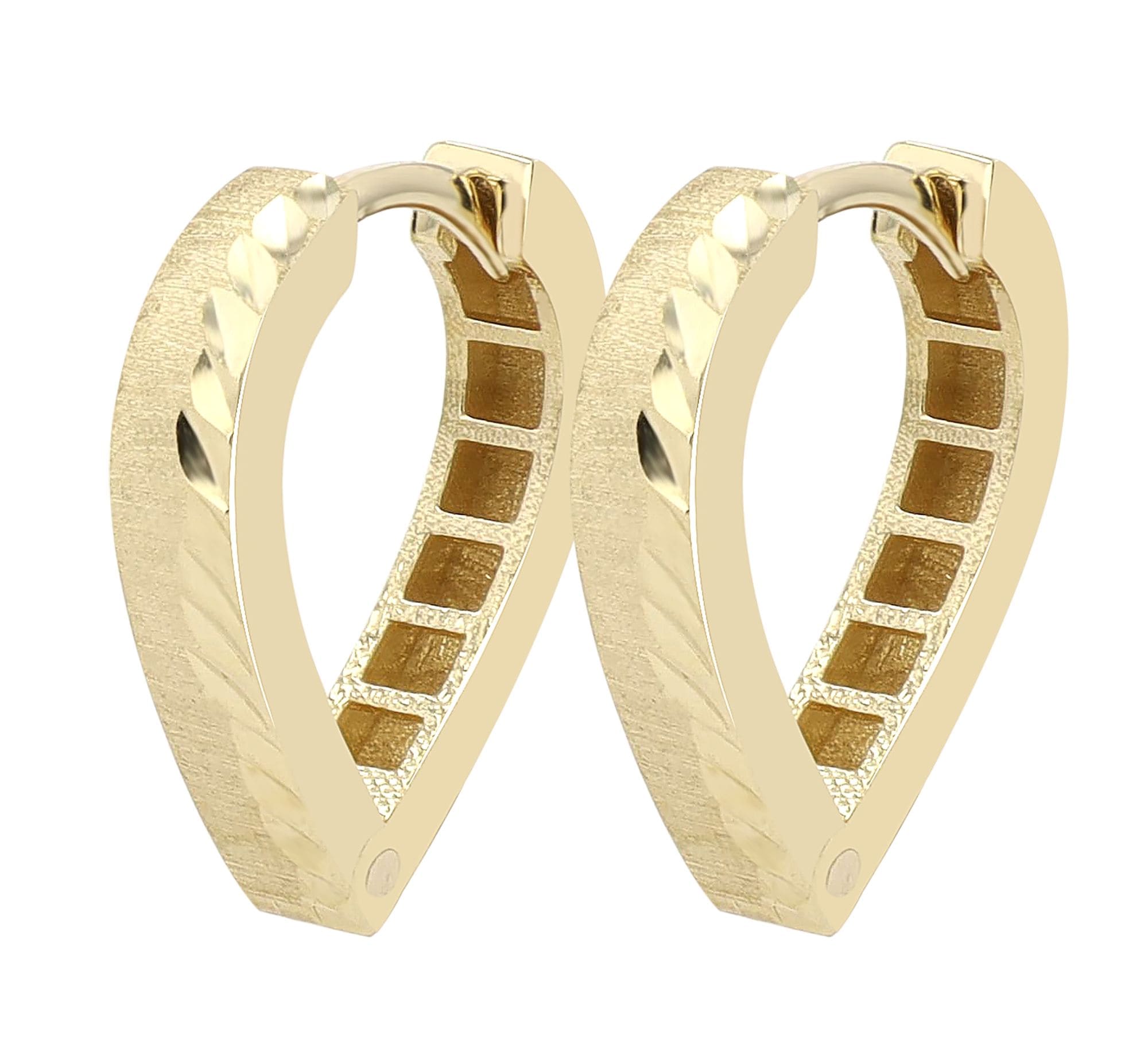 Adelia´s Paar Creolen »Damen Ohrringe ¿ Klappcreole aus 333 Gold«