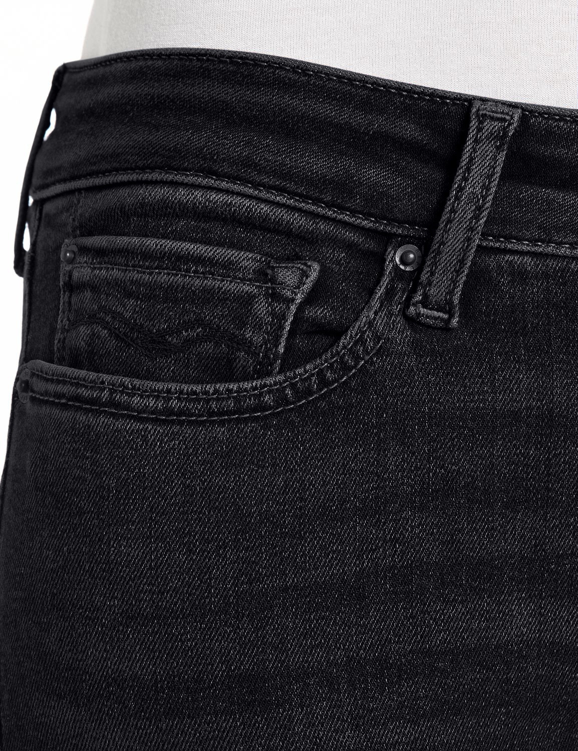 Replay Bootcut-Jeans »NEW LUZ« mit gesticktem R an der Gesäßtasche
