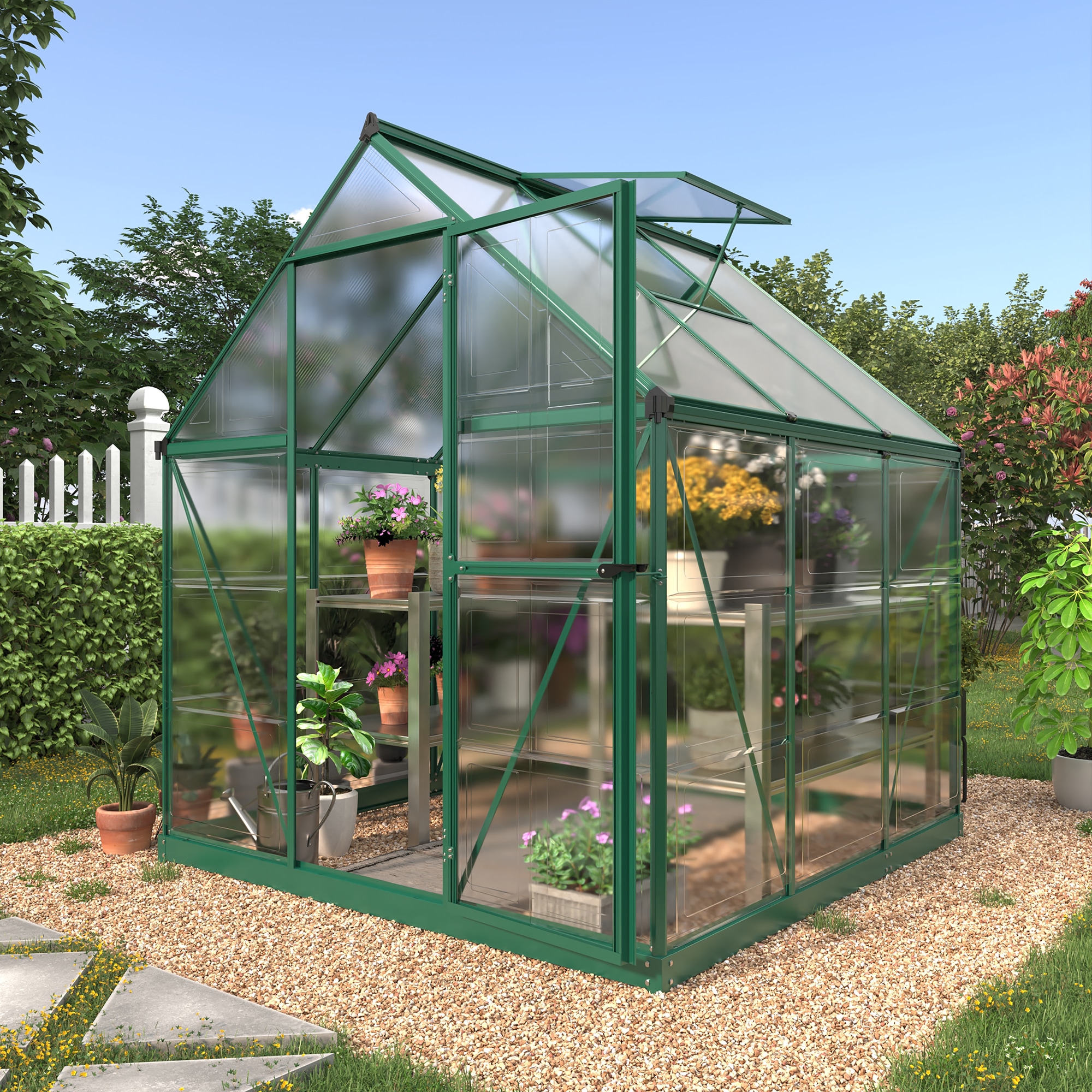 Konifera Gewächshaus »Sunny« in grün, Größe B/H/T: 182 cm x 208 cm x 182 cm