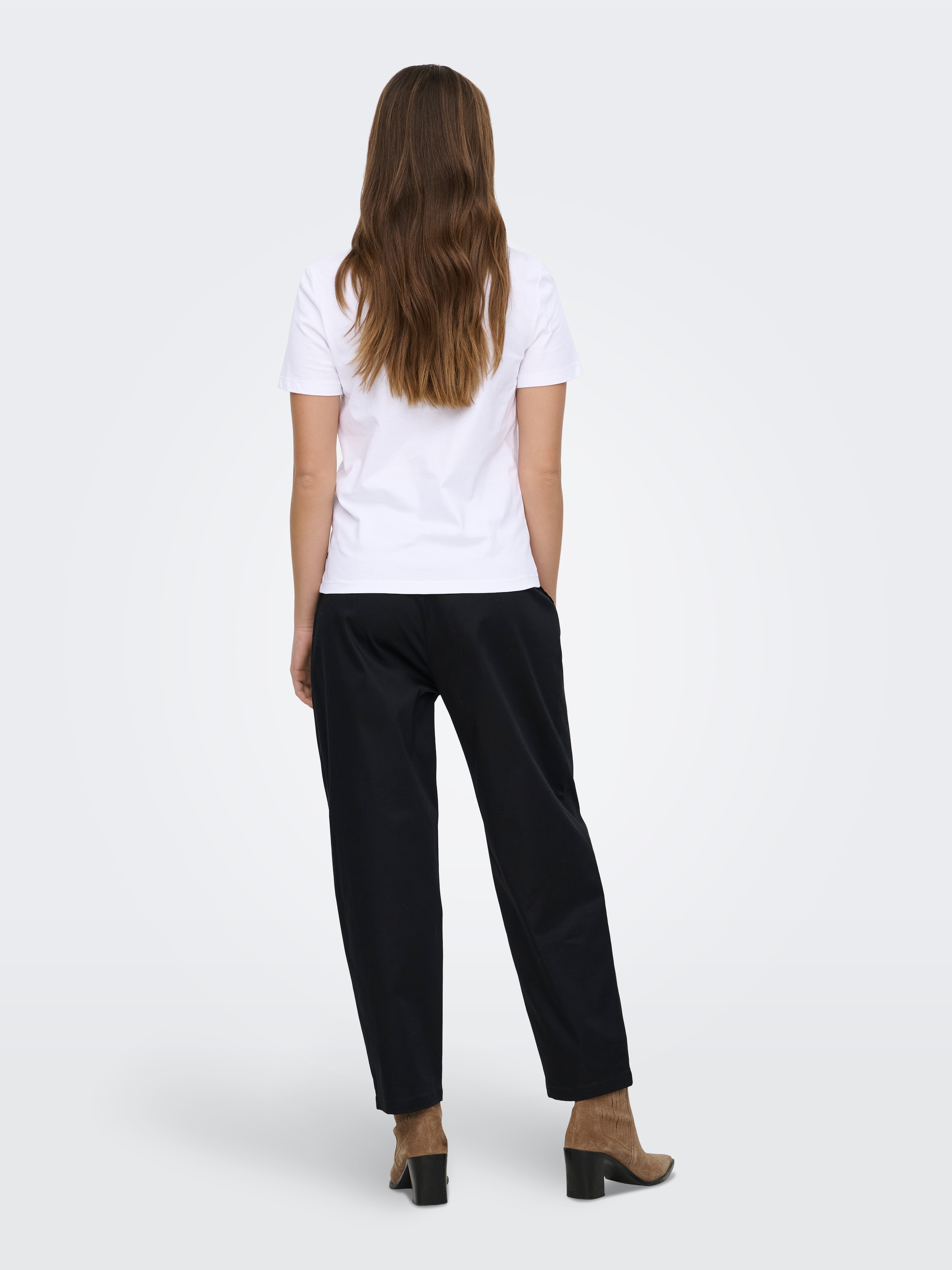 ONLY Kurzarmshirt »ONLKITA LIFE S/S TOP BOX JRS« Baumwolle, regular fit, Rundhals