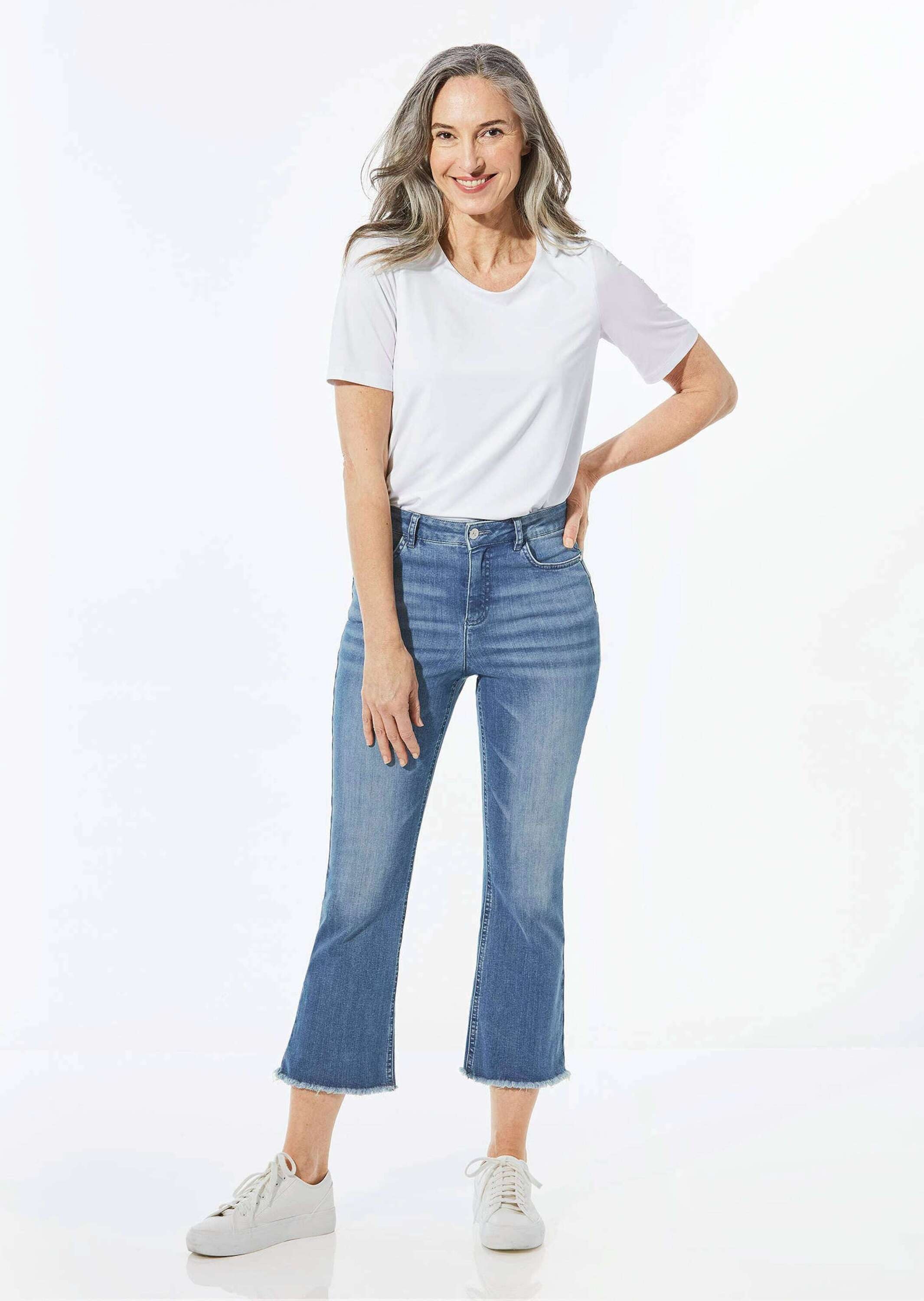 GOLDNER Regular-fit-Jeans »Jeans in 3/4-Länge«