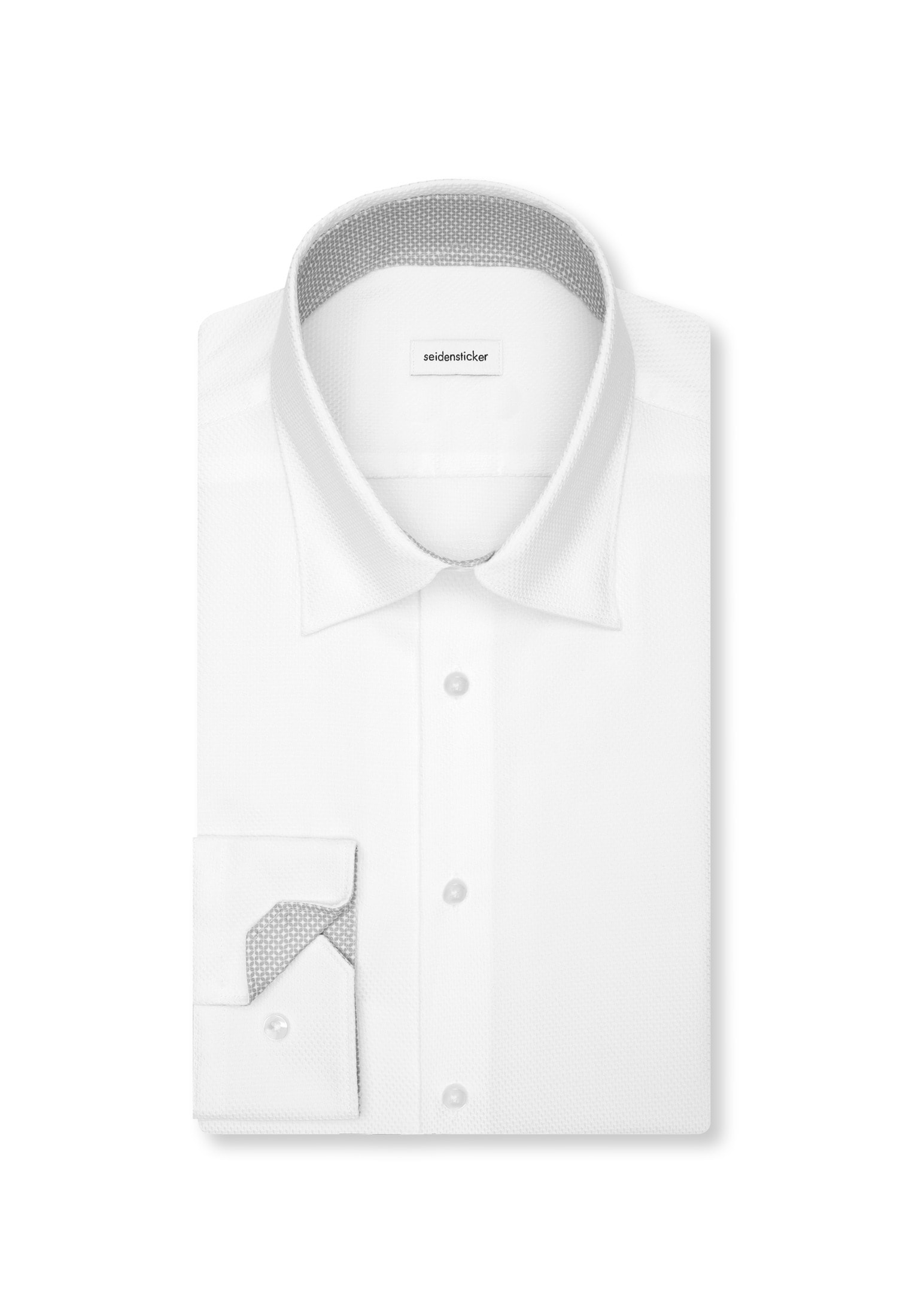 seidensticker Businesshemd »Schwarze Rose« Slim 1/1 Covered-Button-Down-Kragen Struktur