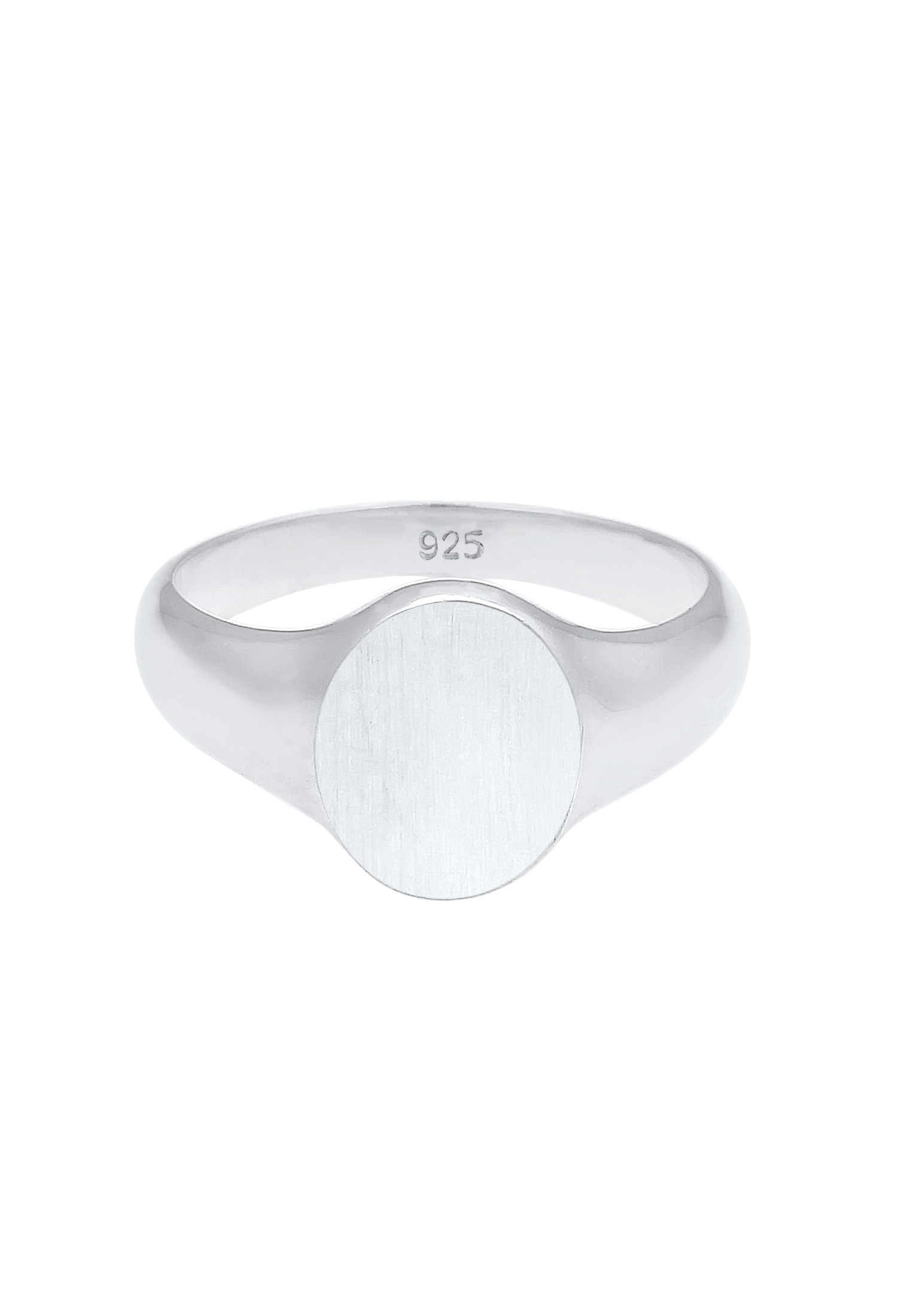 Kuzzoi Siegelring »Ring Herren Siegelring Matt Basic Cool 925er Silber«