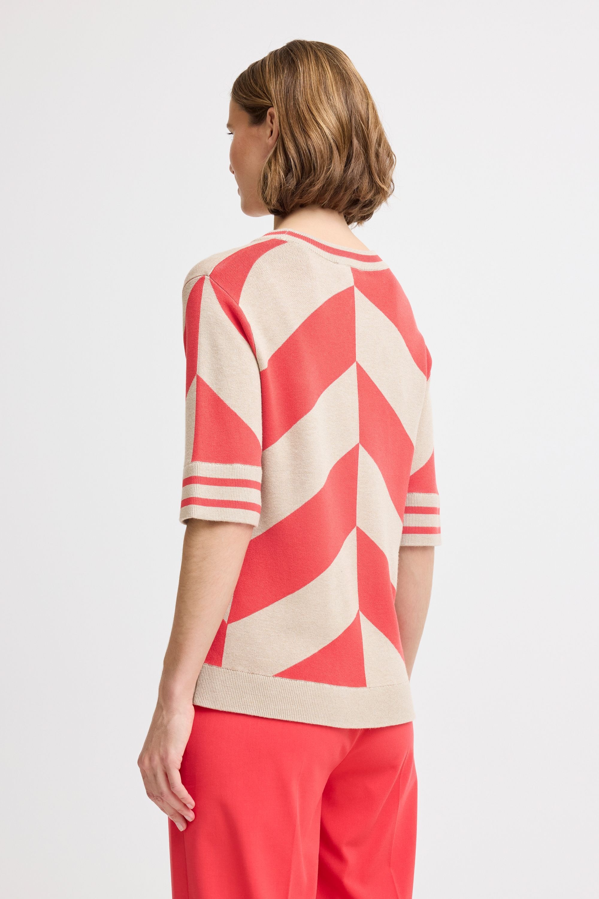b.young Strickfleece-Pullover »Strickpullover BYMMMORLA SS GEOMETRIC«