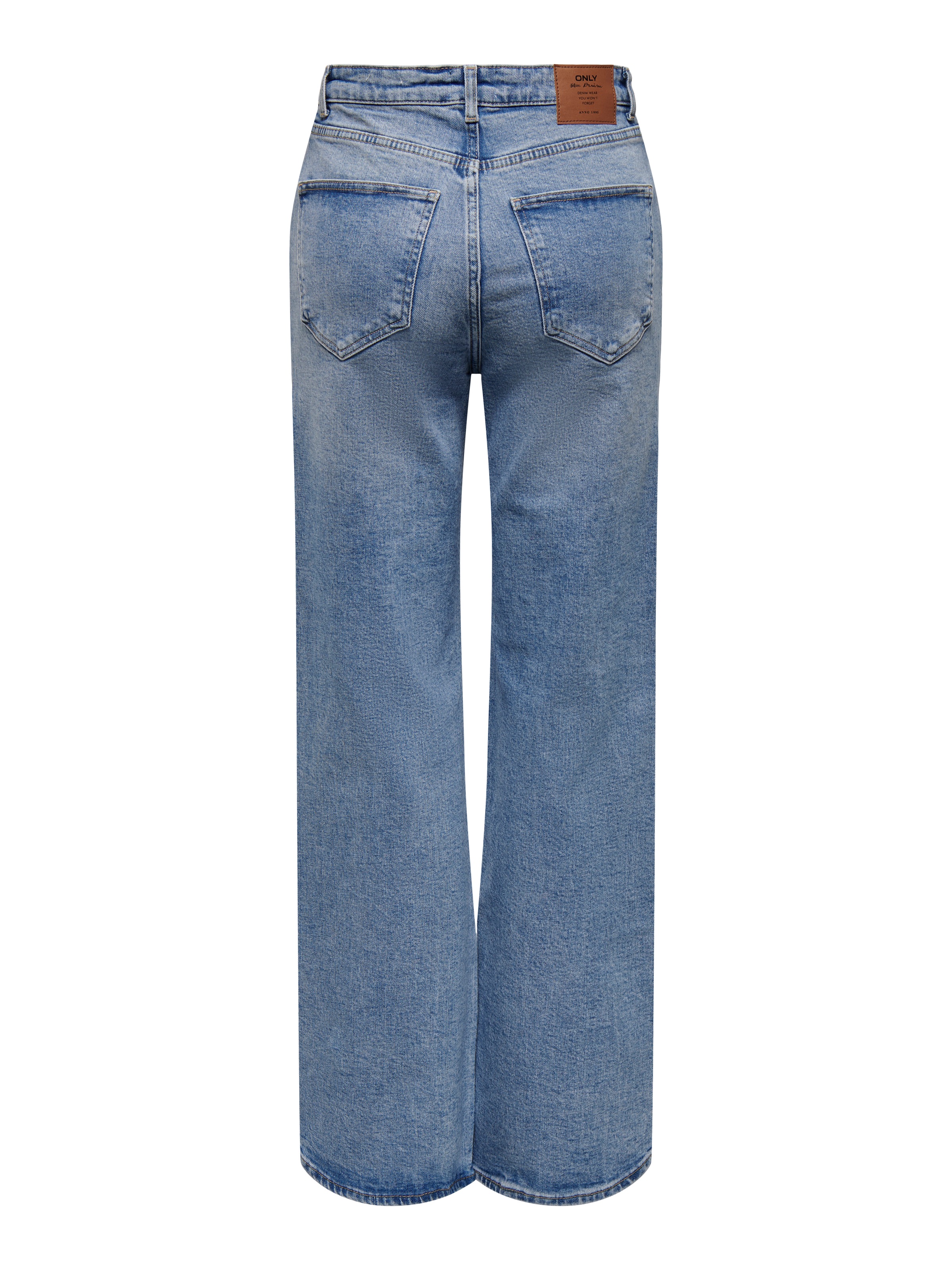 ONLY High-waist-Jeans »ONLJUICY HW RHINESTONE WIDE REA365 DNM« Baumwollmischung, Pailletten-Details, high waist, wide fit