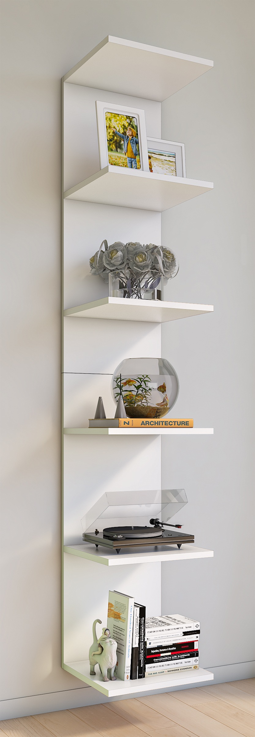 VCM Wandregal »Holz Wandregal Hängeregal Regal Deko Board Lazas« 1 Stk. tlg.