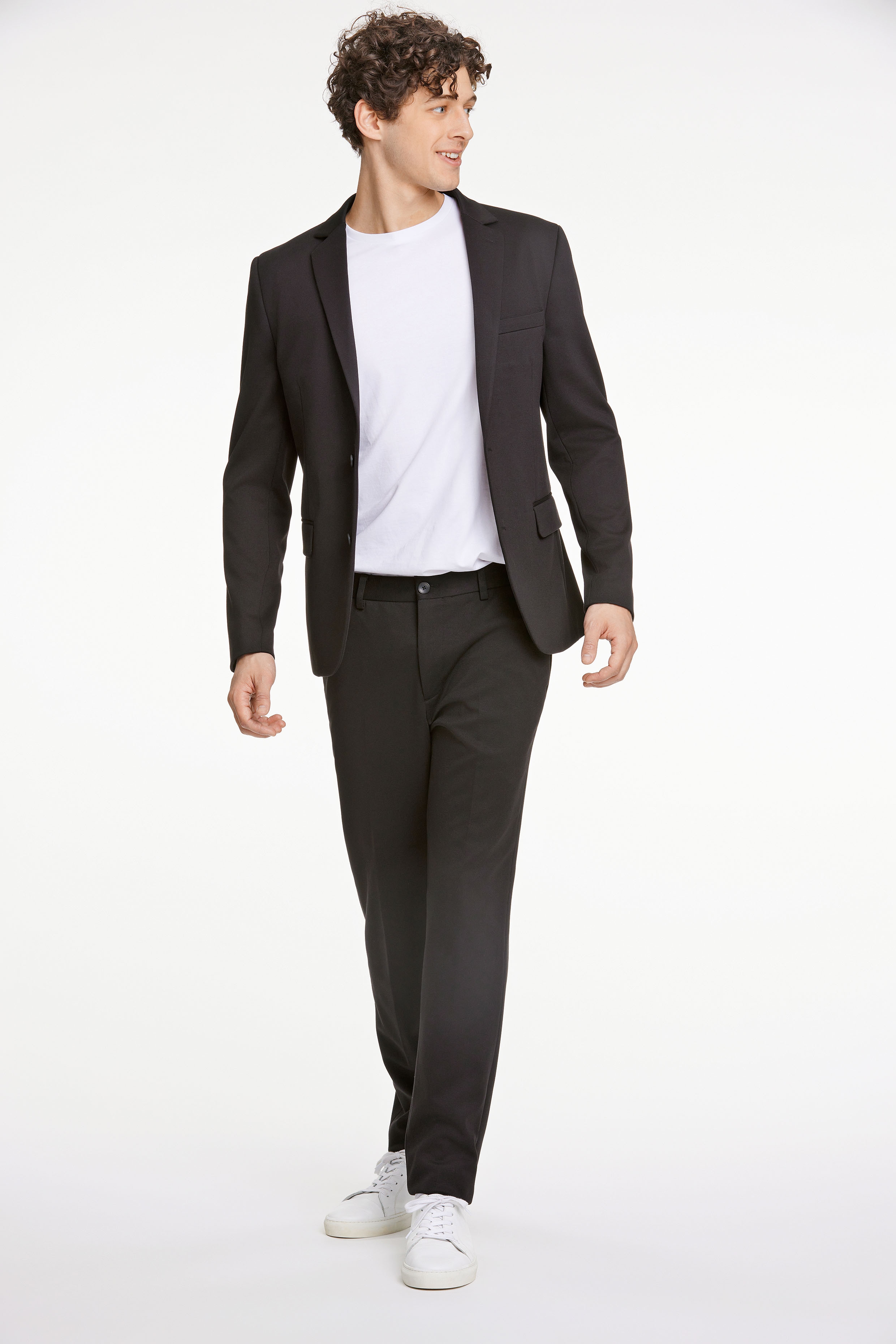 Lindbergh Herren Anzug 2 Stk. tlg. regular fit mit modernem Schnitt in schwarz, Größe 50