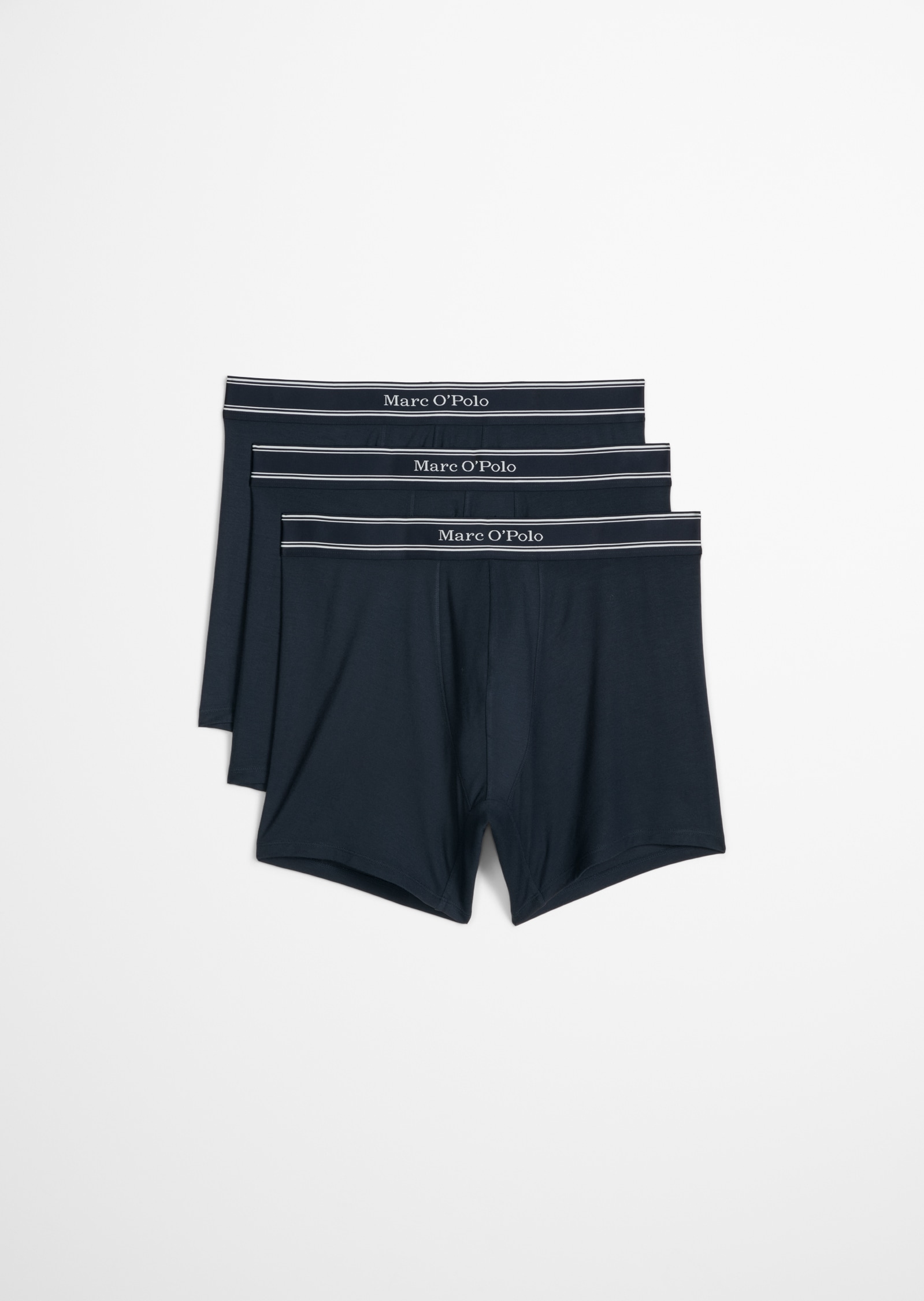 Marc O'Polo Retro Pants »Modal« 3er Pack,  mit etwas längerem Bein, Logobund, ohne Eingriff