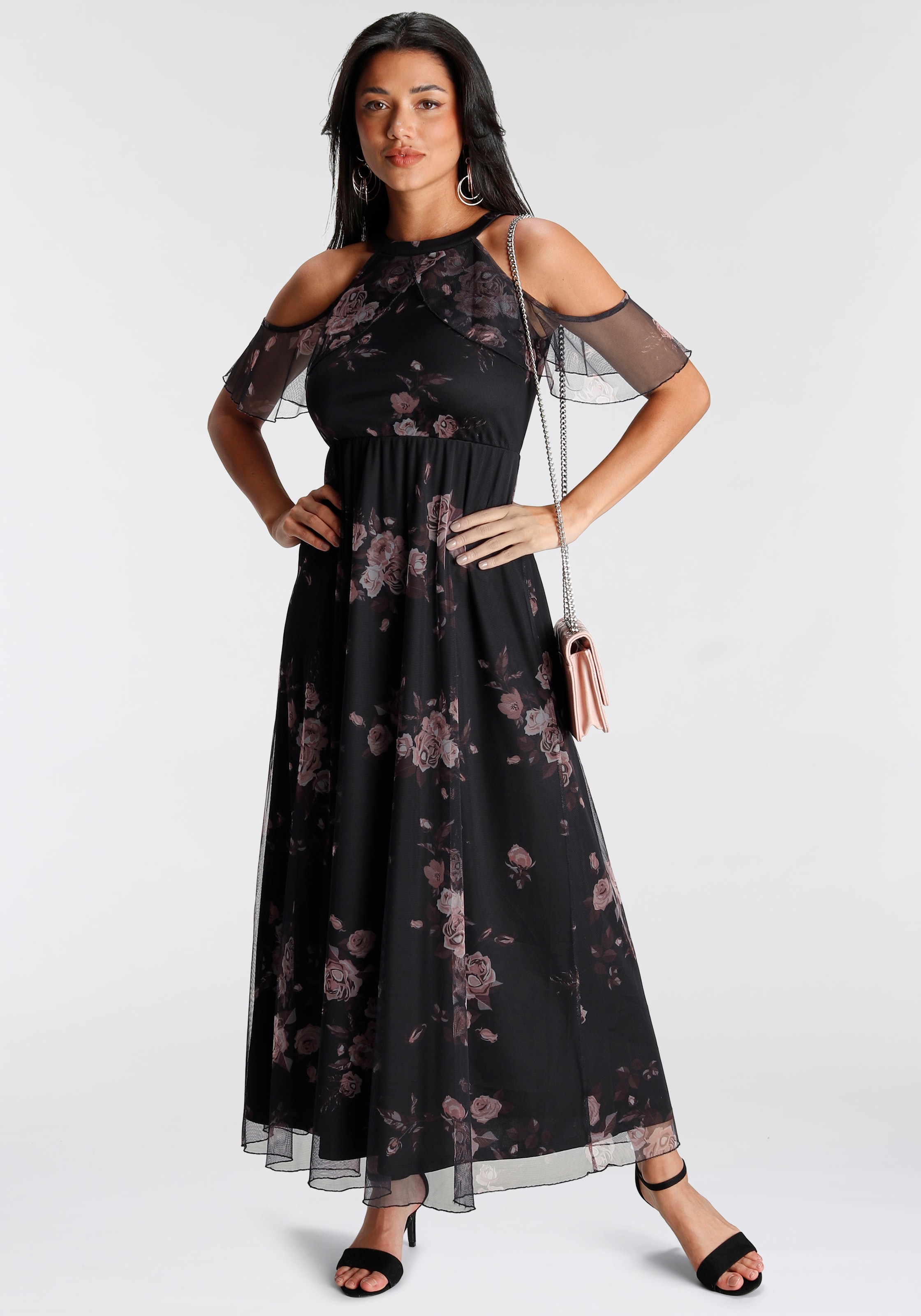 Melrose Abendkleid, aus Mesh OTTO im Shop weichem Online