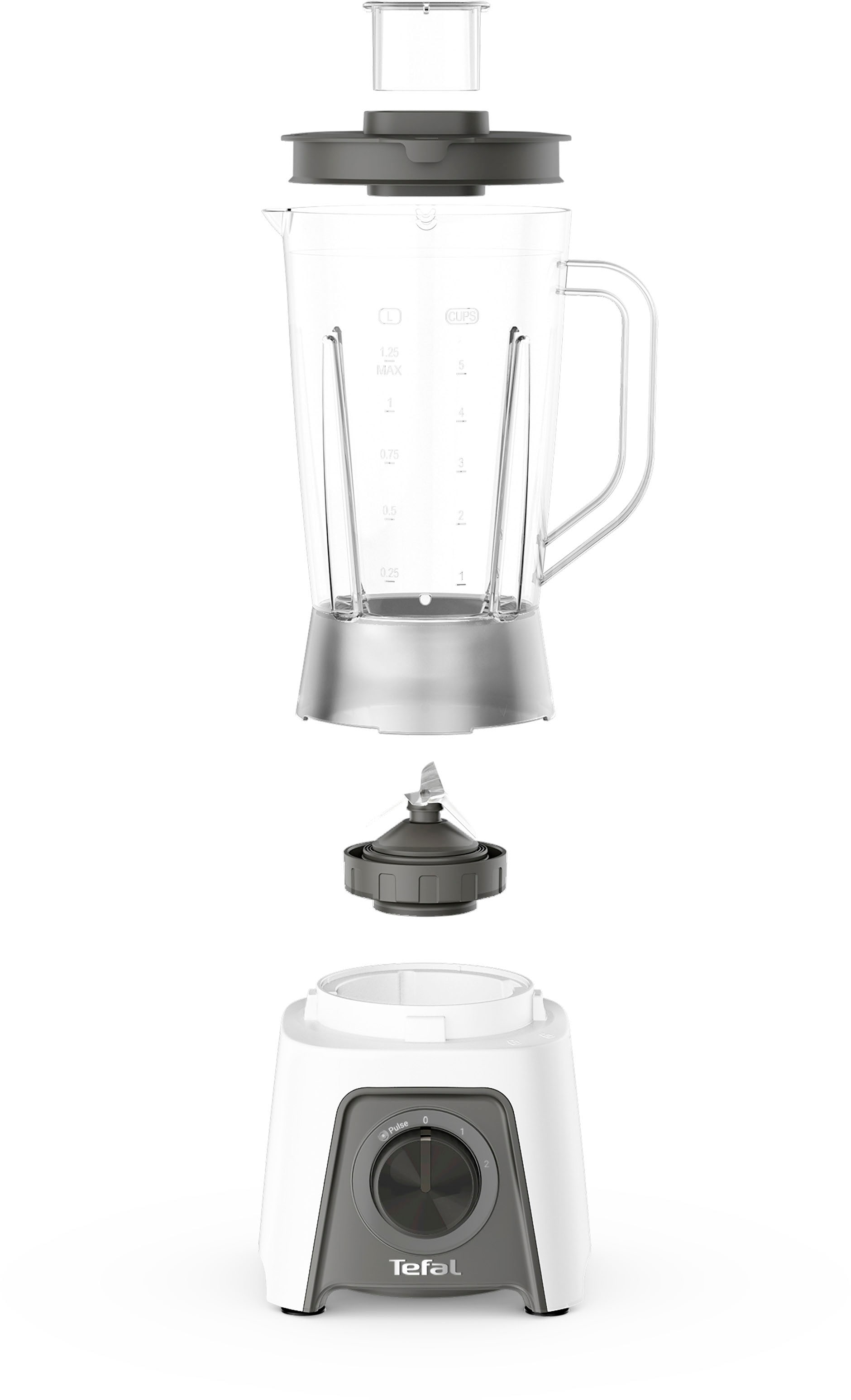 Tefal Standmixer »BL2C01 Blendeo«, 450 W, 1,5 Liter, 2 Geschwindigkeiten + Pulse-Funktion, Duraforce Klingen