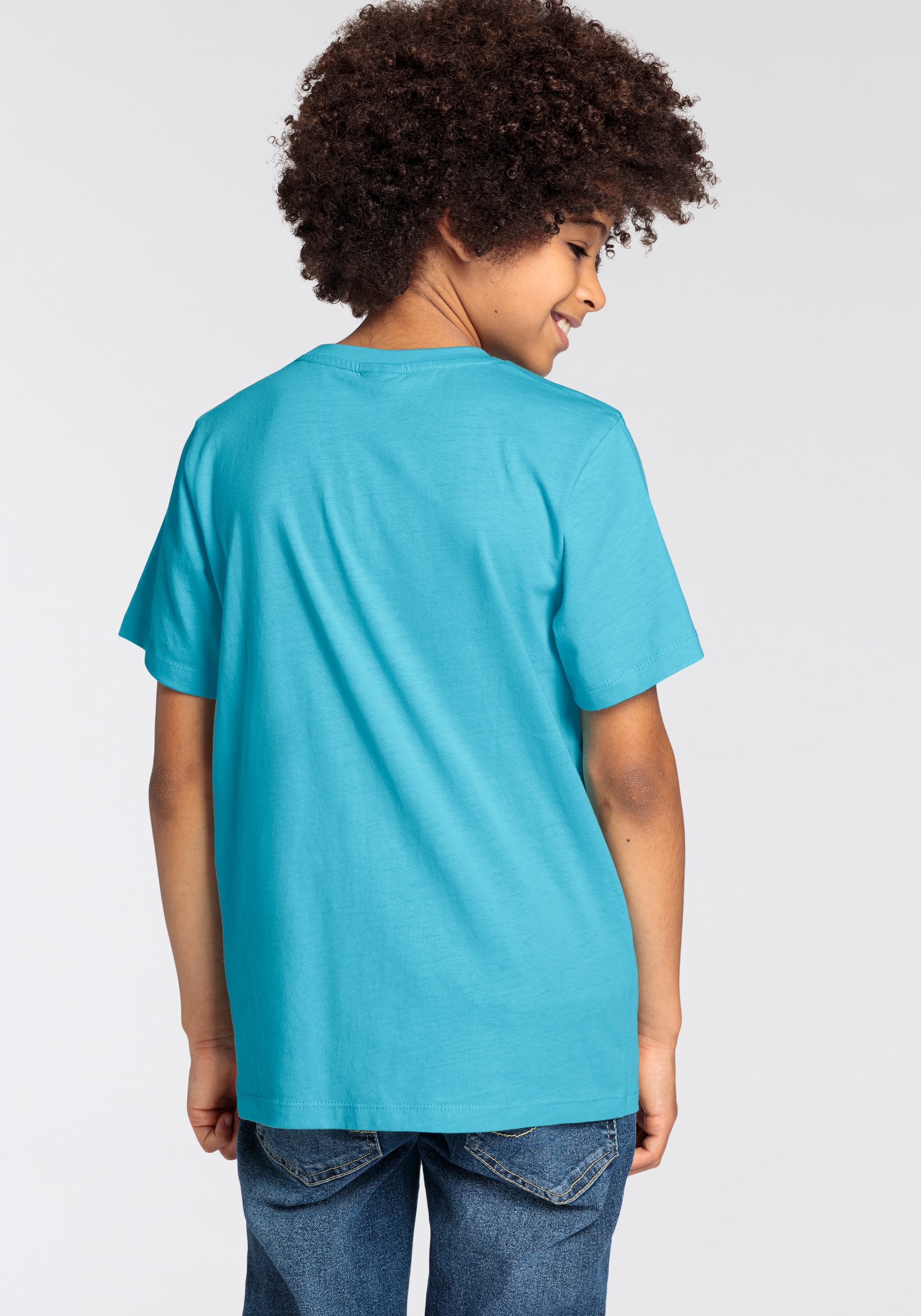 KIDSWORLD T-Shirt »FRAGEWORT MIT 2 BUCHSTABEN«, Kurzarm, Basic Passform, mit Statements/Sprüchen