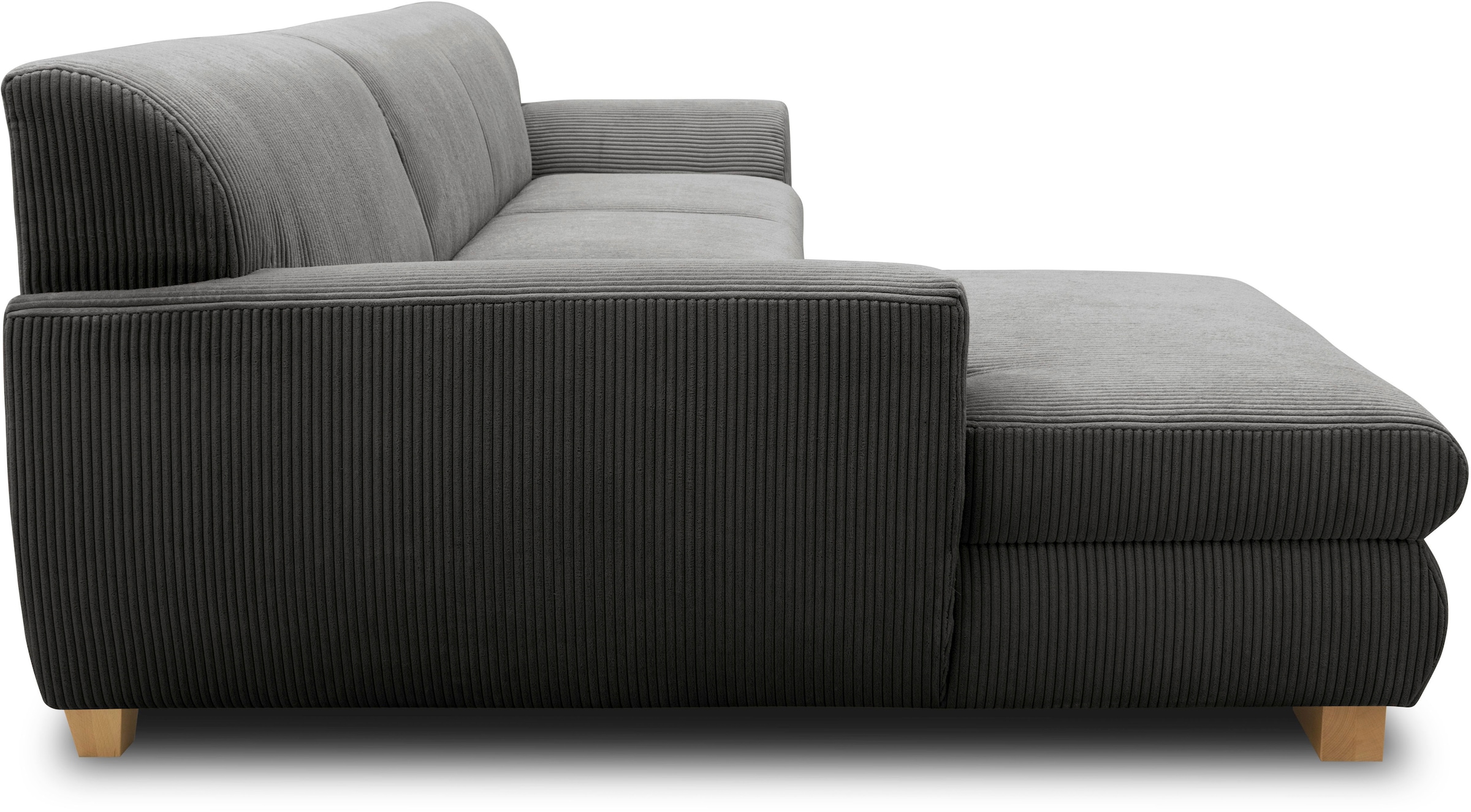 Home affaire Ecksofa »Nika zeitlos und elegant, L-Form«, wahlweise mit Bettfunktion, auch in Cord