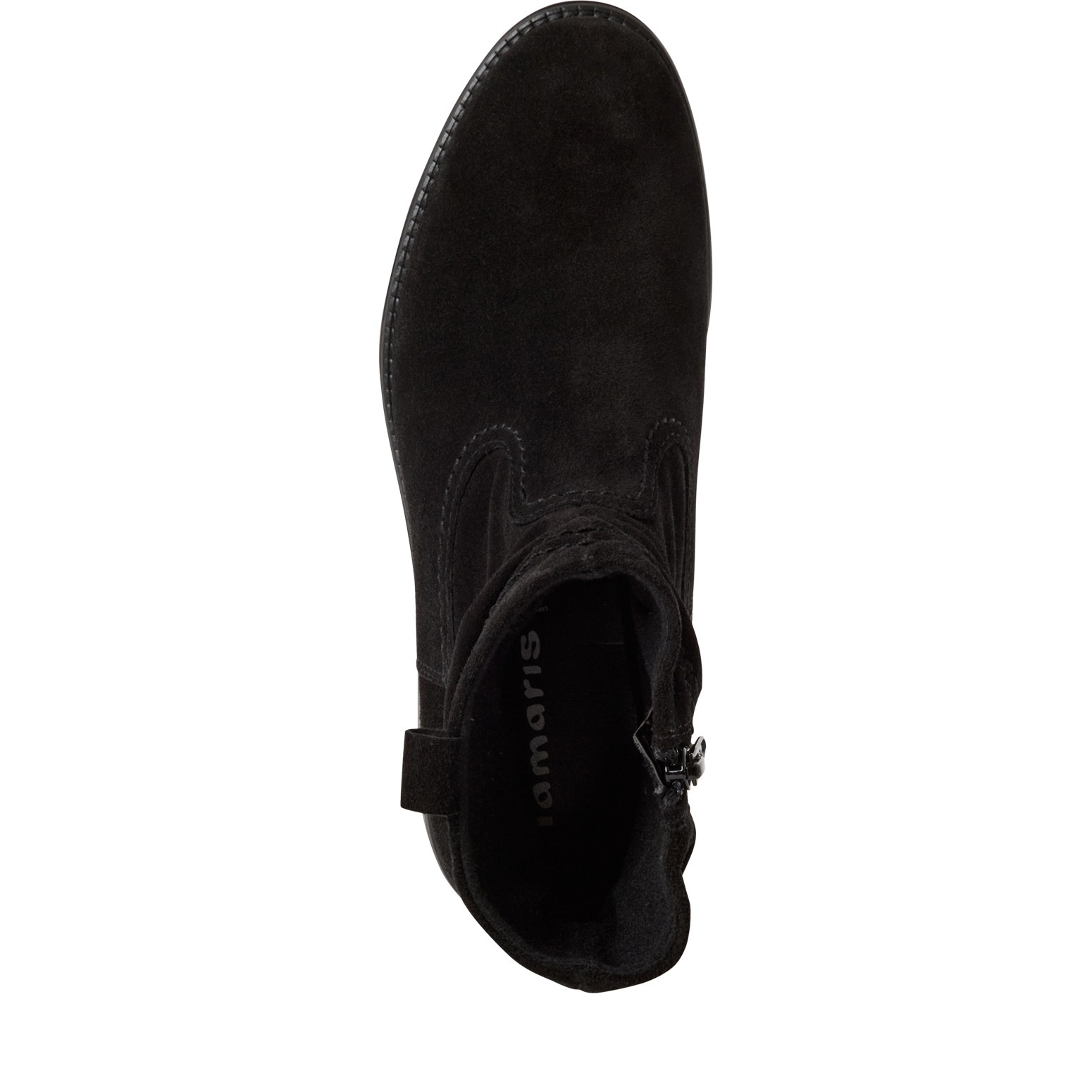Tamaris Stiefelette, Blockabsatz, Boots mit Falten im slouchy Look