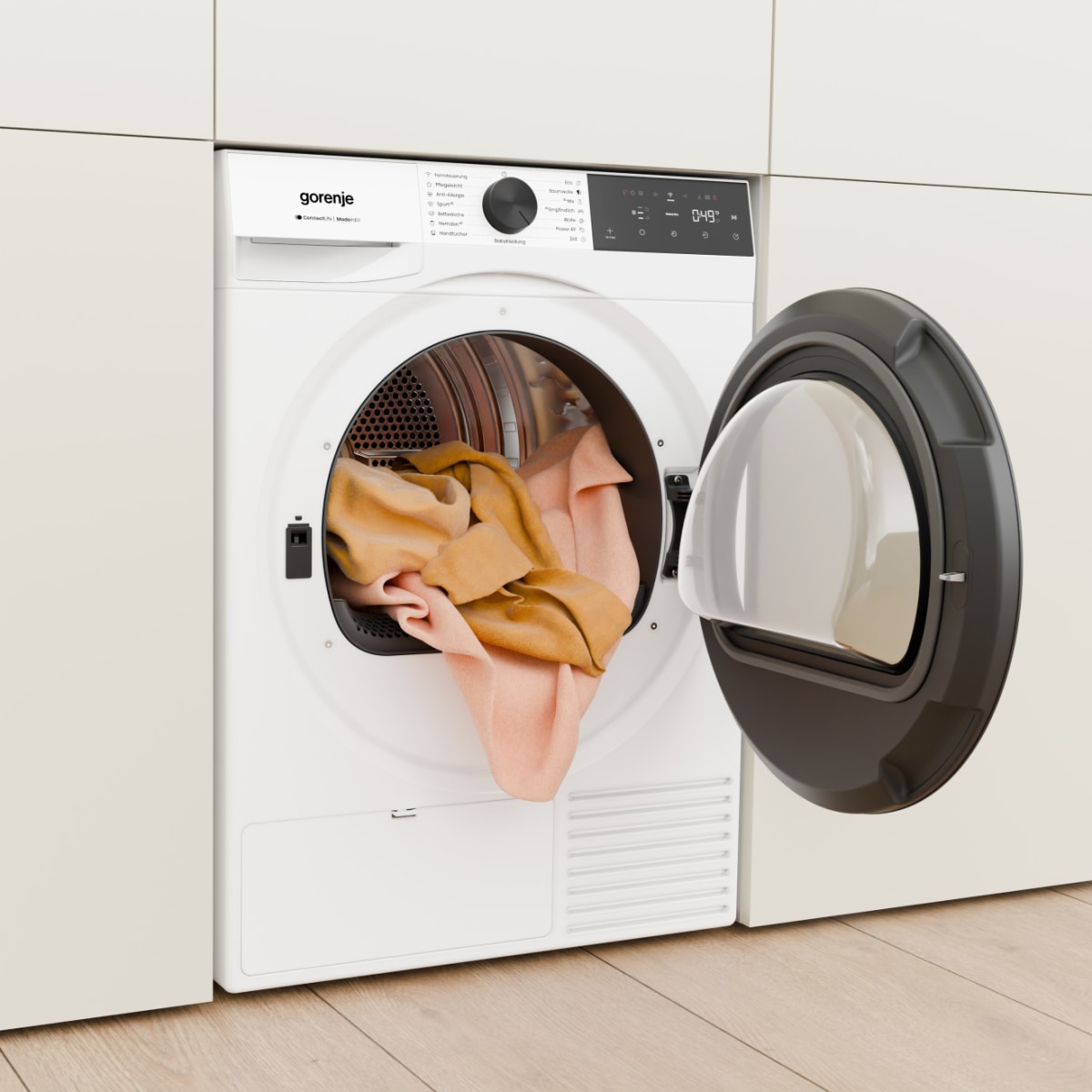GORENJE Wärmepumpentrockner »D5G48D« G400 NatureDry Schonung, FastDry  49, Knitterschutz