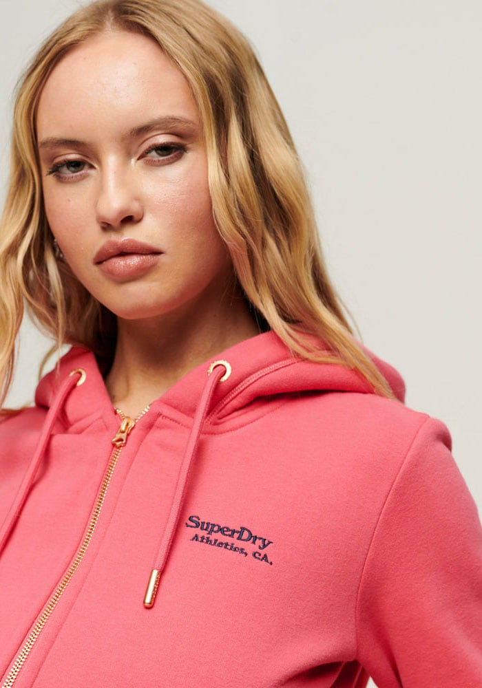 Superdry Kapuzensweatjacke »ESSENTIAL LOGO ZIP HOODIE«, mit Logostickerei