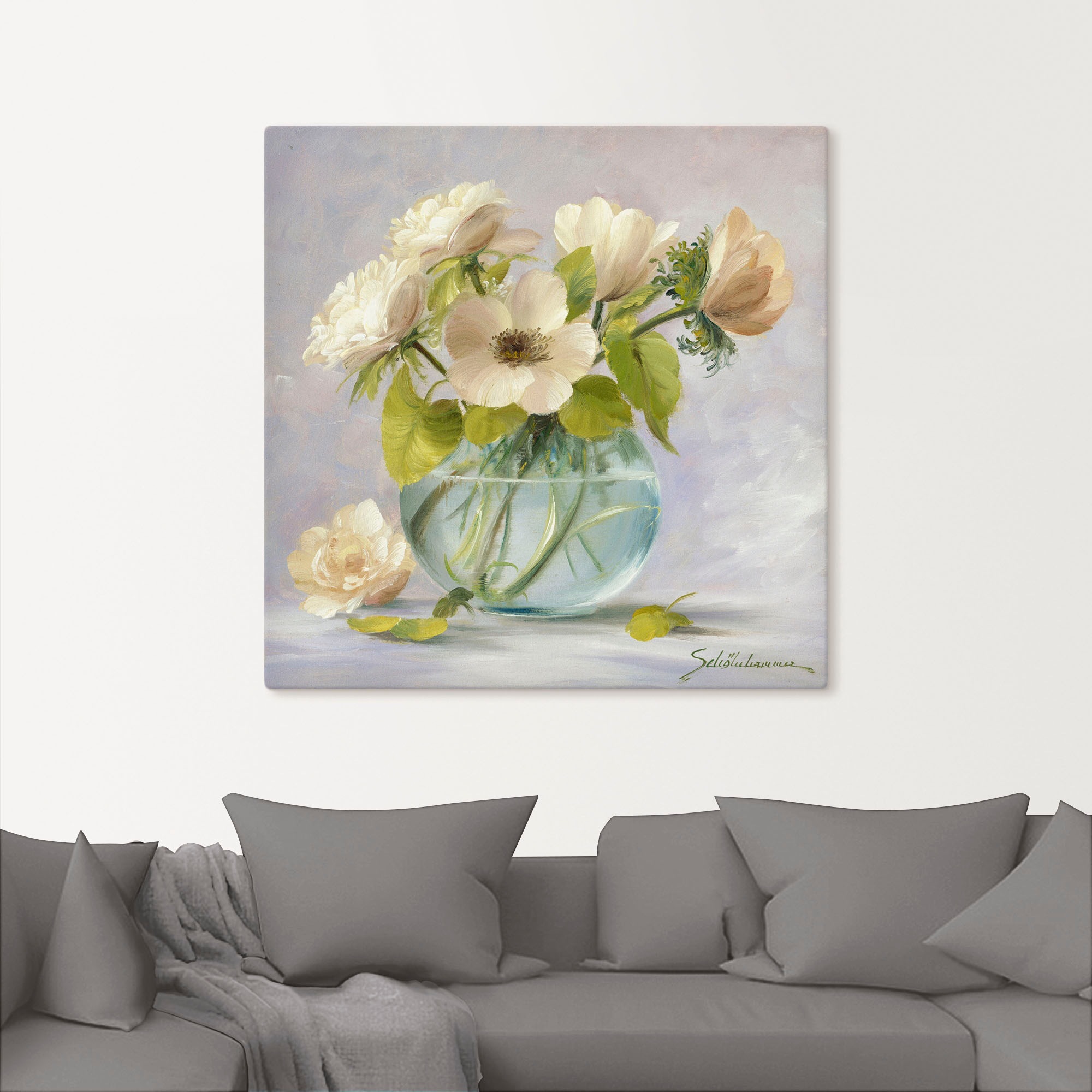 Artland Wandbild »Gelbe Windröschen«, Blumen, (1 St.), als Leinwandbild, Poster in verschied. Größen