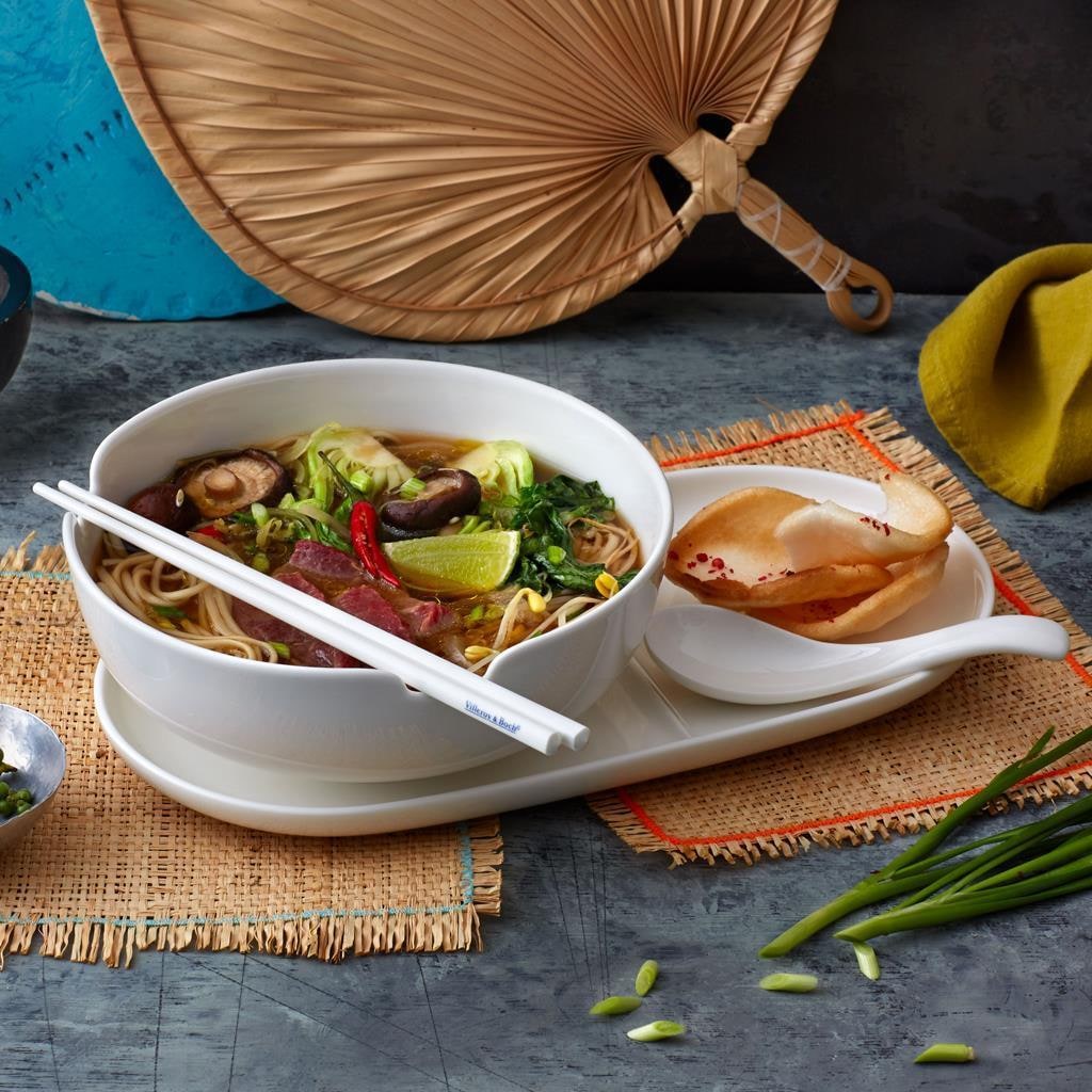 Villeroy & Boch Geschirr-Set »Suppen-Set Soup Passion weiß« Spülmaschinenfest, Mikrowellensicher