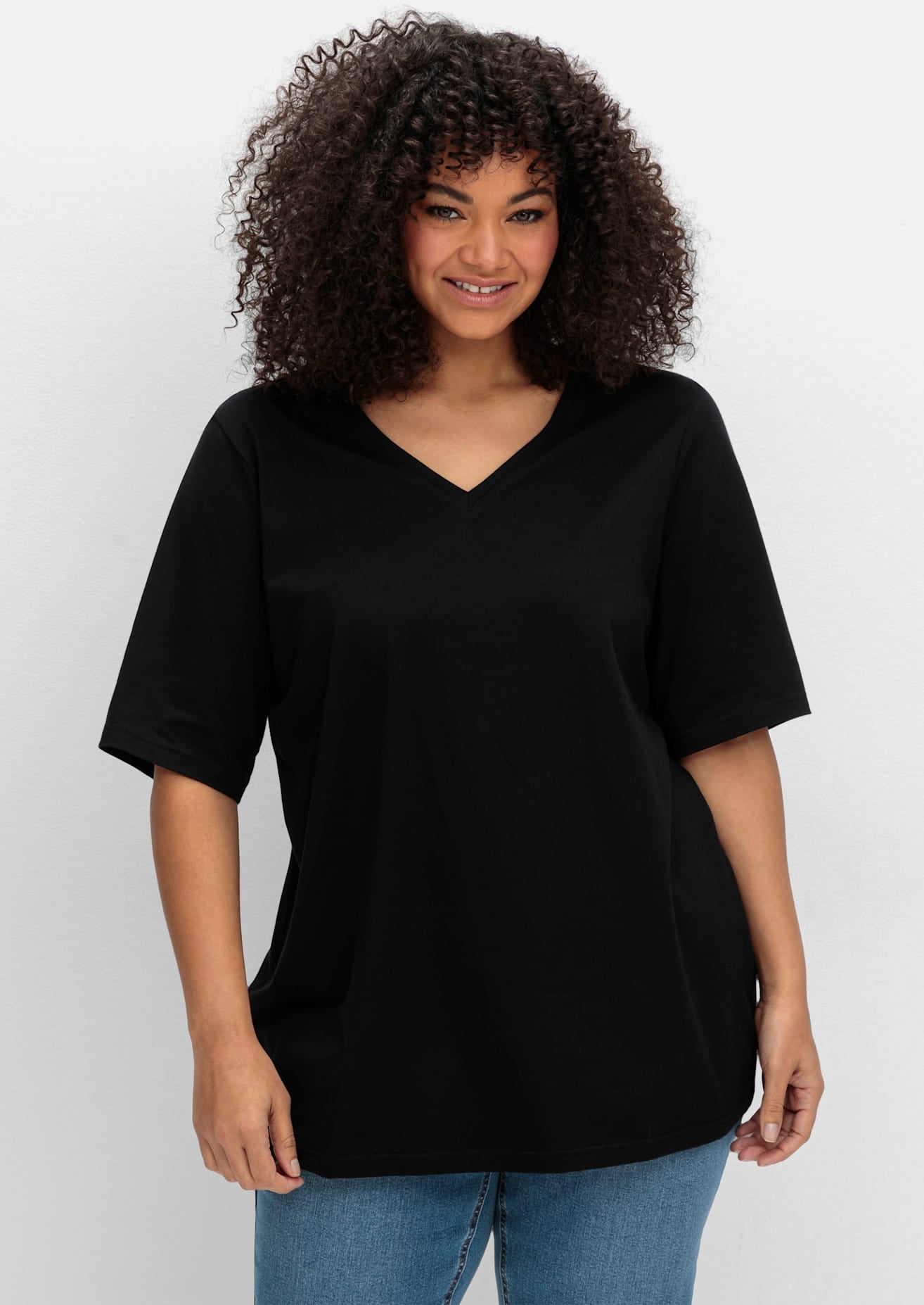 Sheego T-Shirt »T-Shirt«, (1 tlg.)