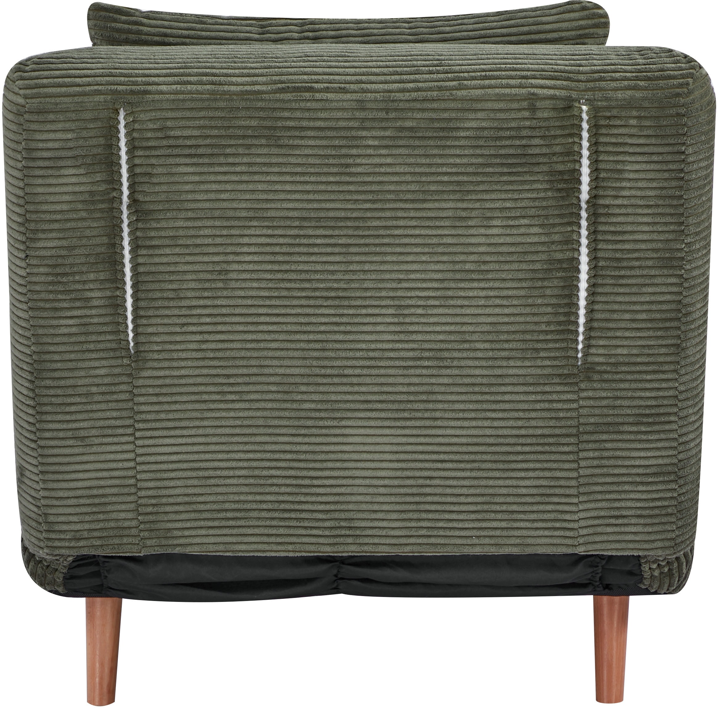 INOSIGN Sessel »AINSLEY«, wandelbar zum Gästebett, Schlafsofa, Webstoff u. Cord-Bezug