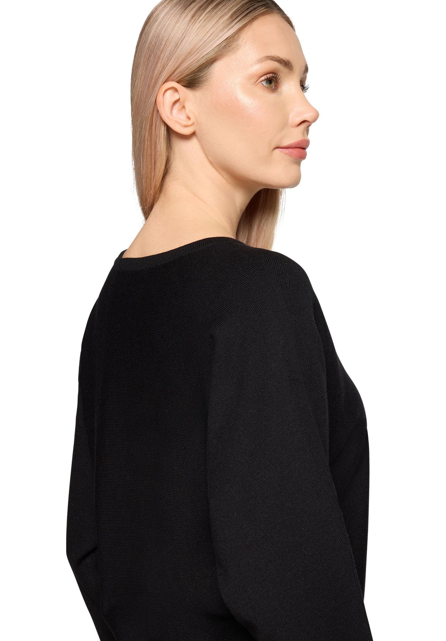 Betty Barclay Rundhalspullover »Feinstrickpullover mit Fledermausärmeln«