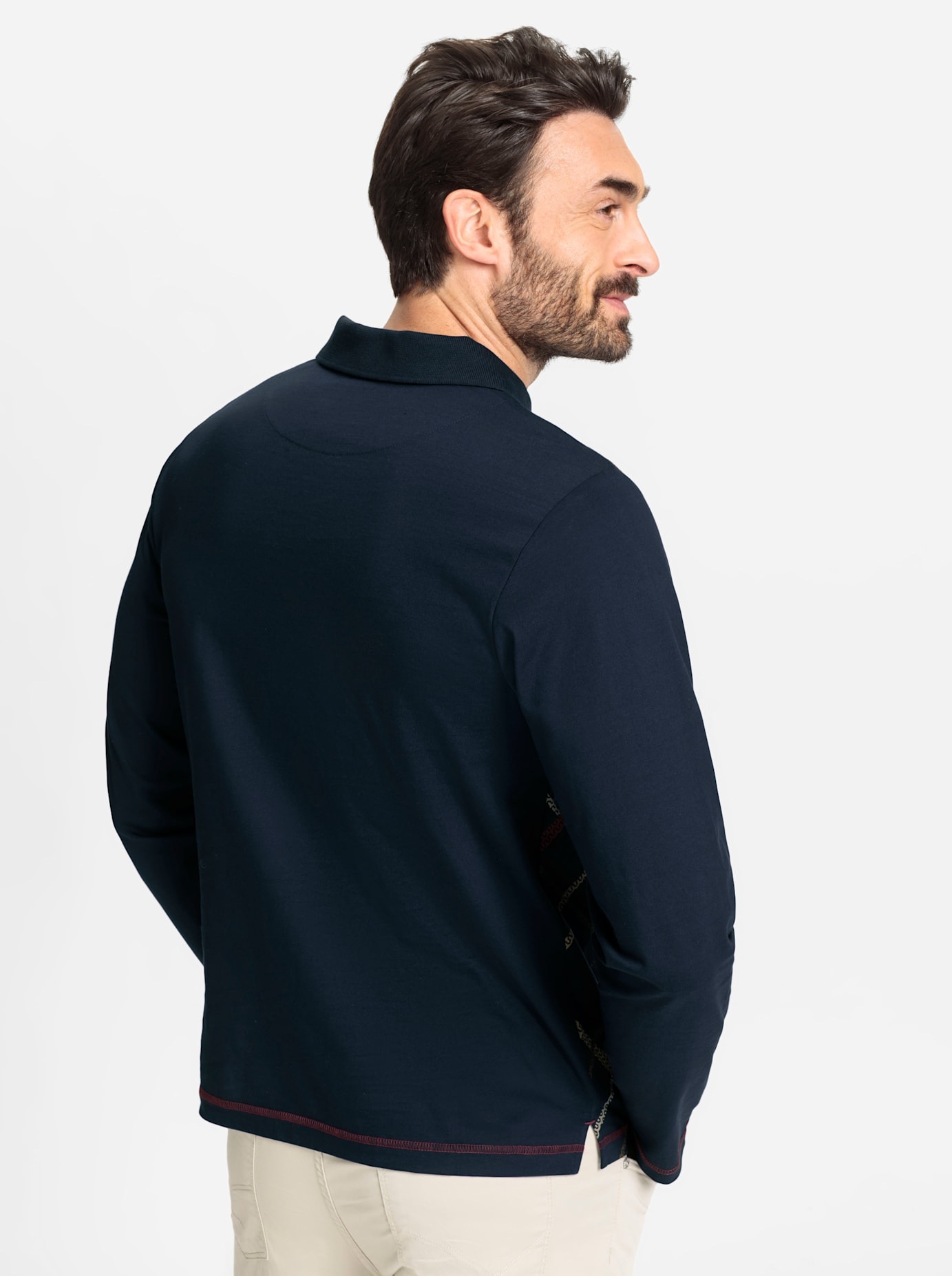 Marco Donati Poloshirt »Langarm-Poloshirt«, (1 tlg.)