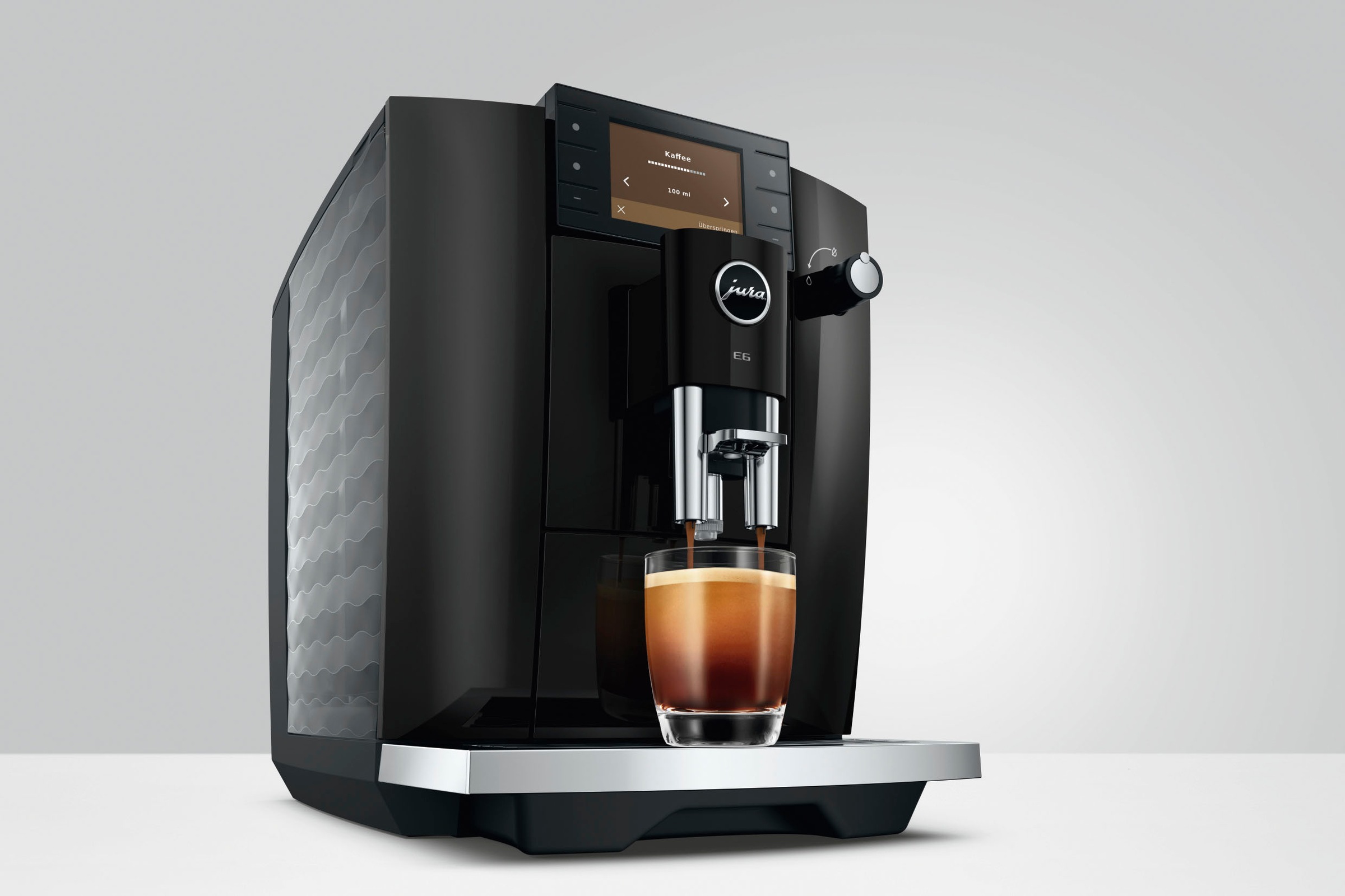 JURA Kaffeevollautomat »15642 E6 (ED), Piano Black« 17 Spezialitäten, Hot&Light Brew, Energiesparmodus,