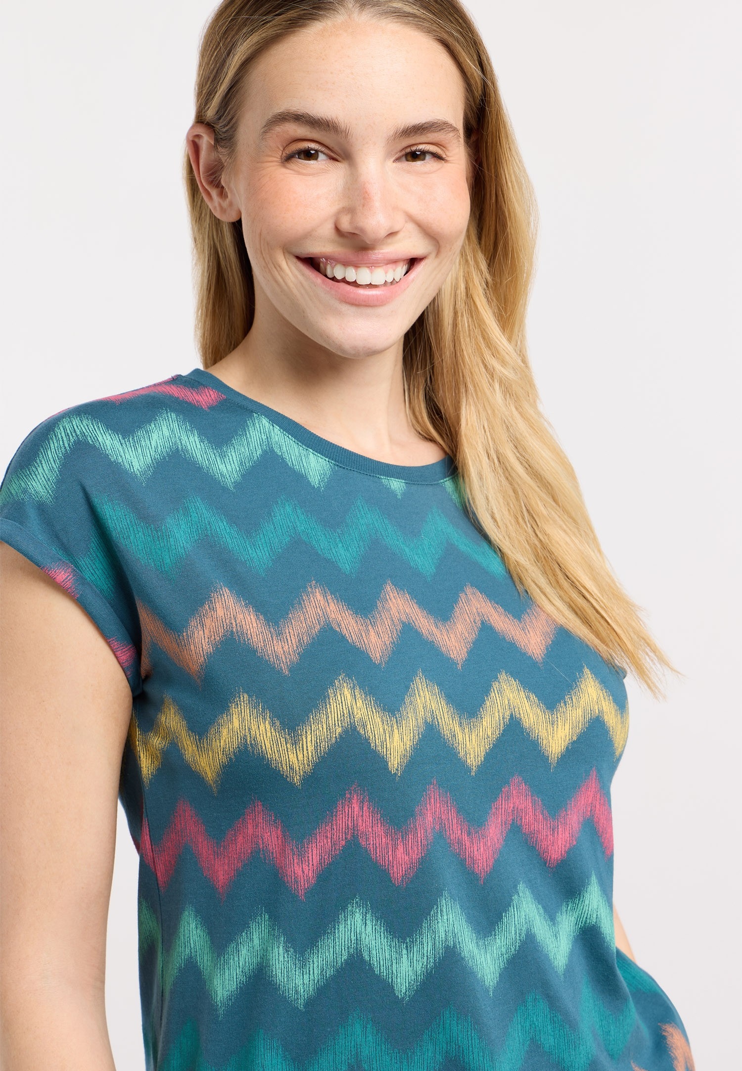 Ragwear Kurzarmshirt »DIONA PRINT« Bestseller aus Baumwoll-Modal-Mix mit allover Print