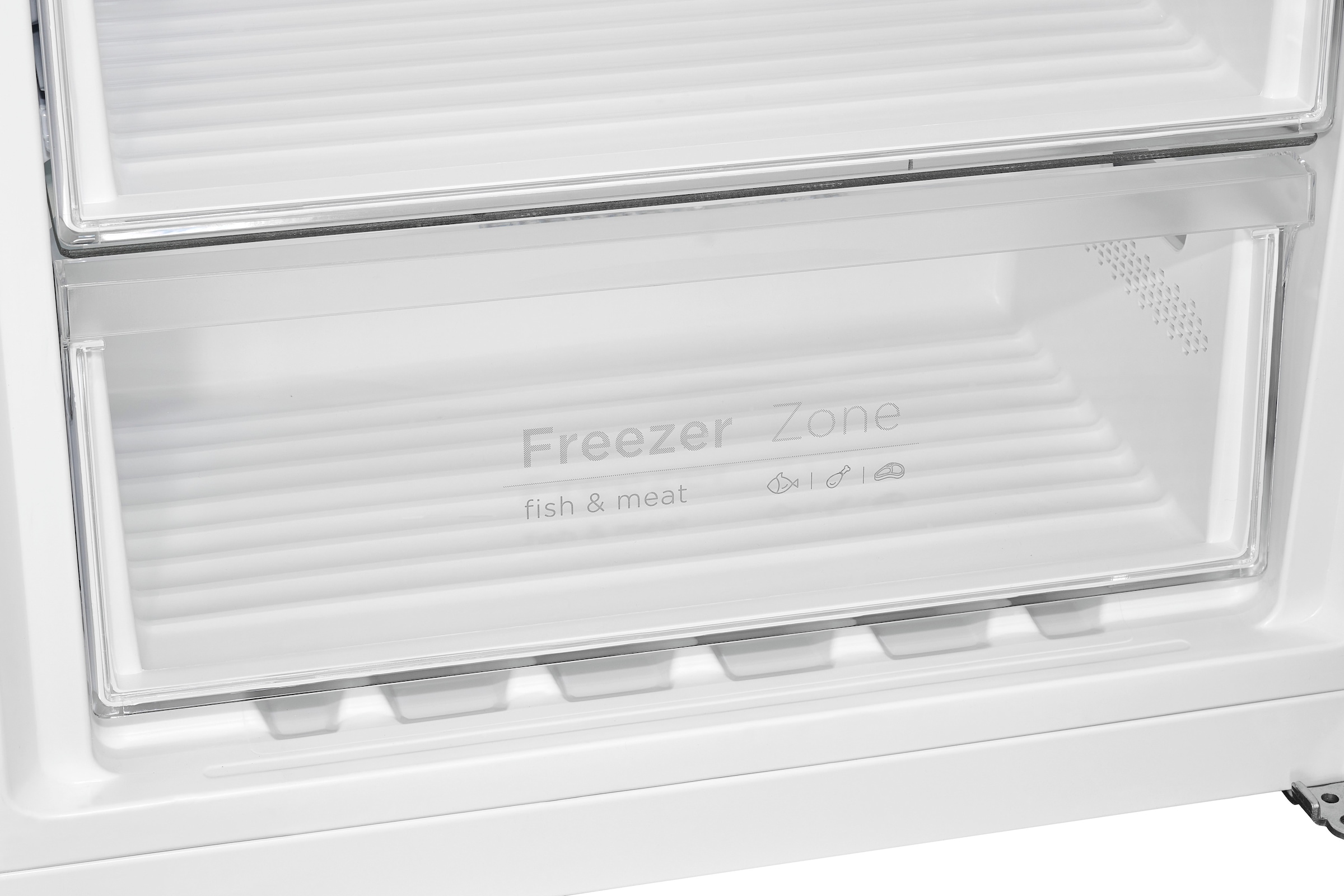 exquisit Gefrierschrank »GS380-NF-H-050D inoxlook«, 185,5 cm hoch, 71 cm breit, Türanschlag wechselbar