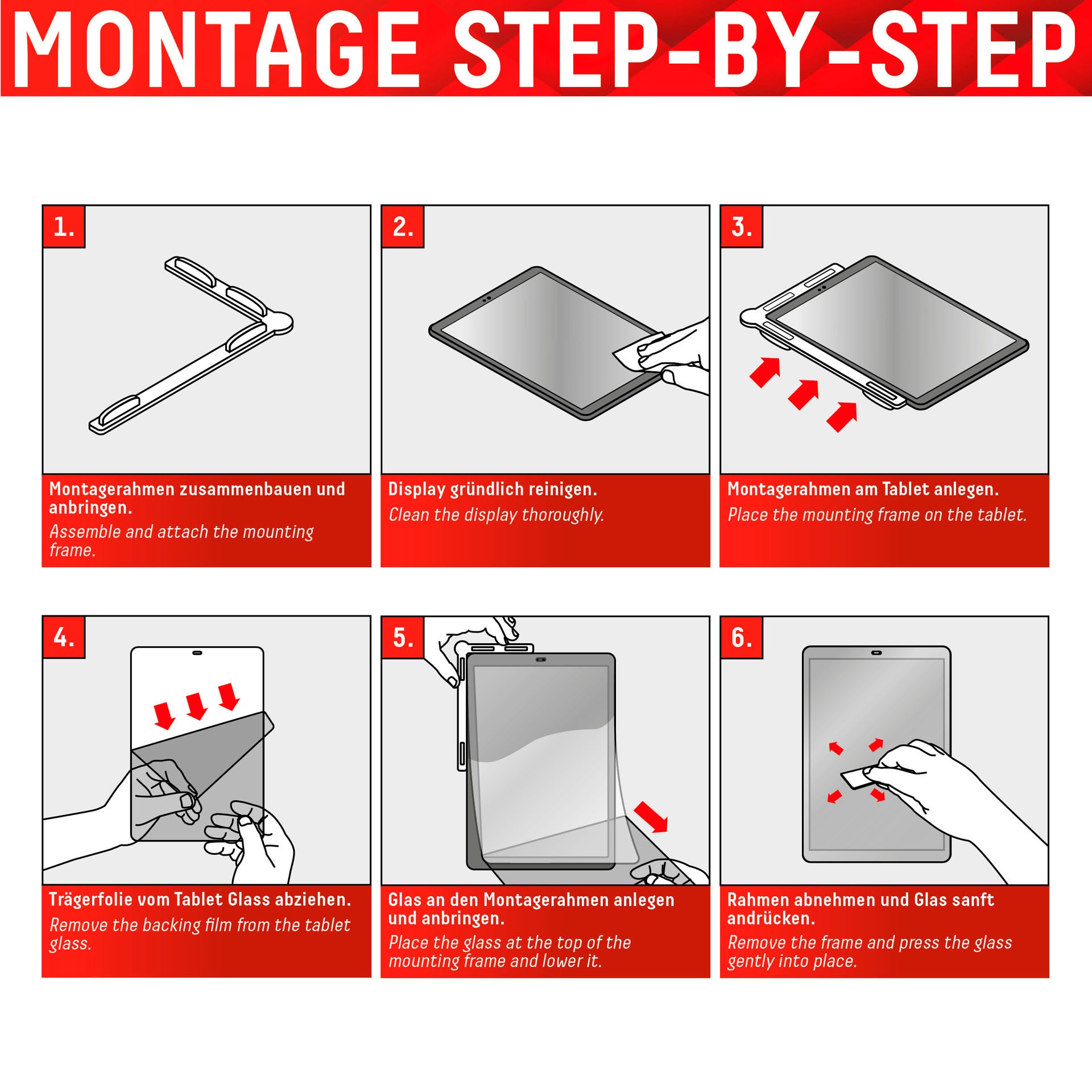 Displex Displayschutzfolie »Tablet Glass Samsung Galaxy Tab S6 Lite« für Samsung Galaxy Tab S6 Lite