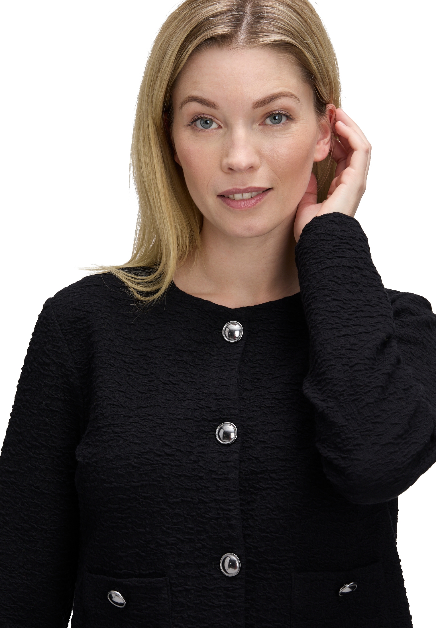 Betty Barclay Sweatshirt »Sweatjacke mit Knöpfen«