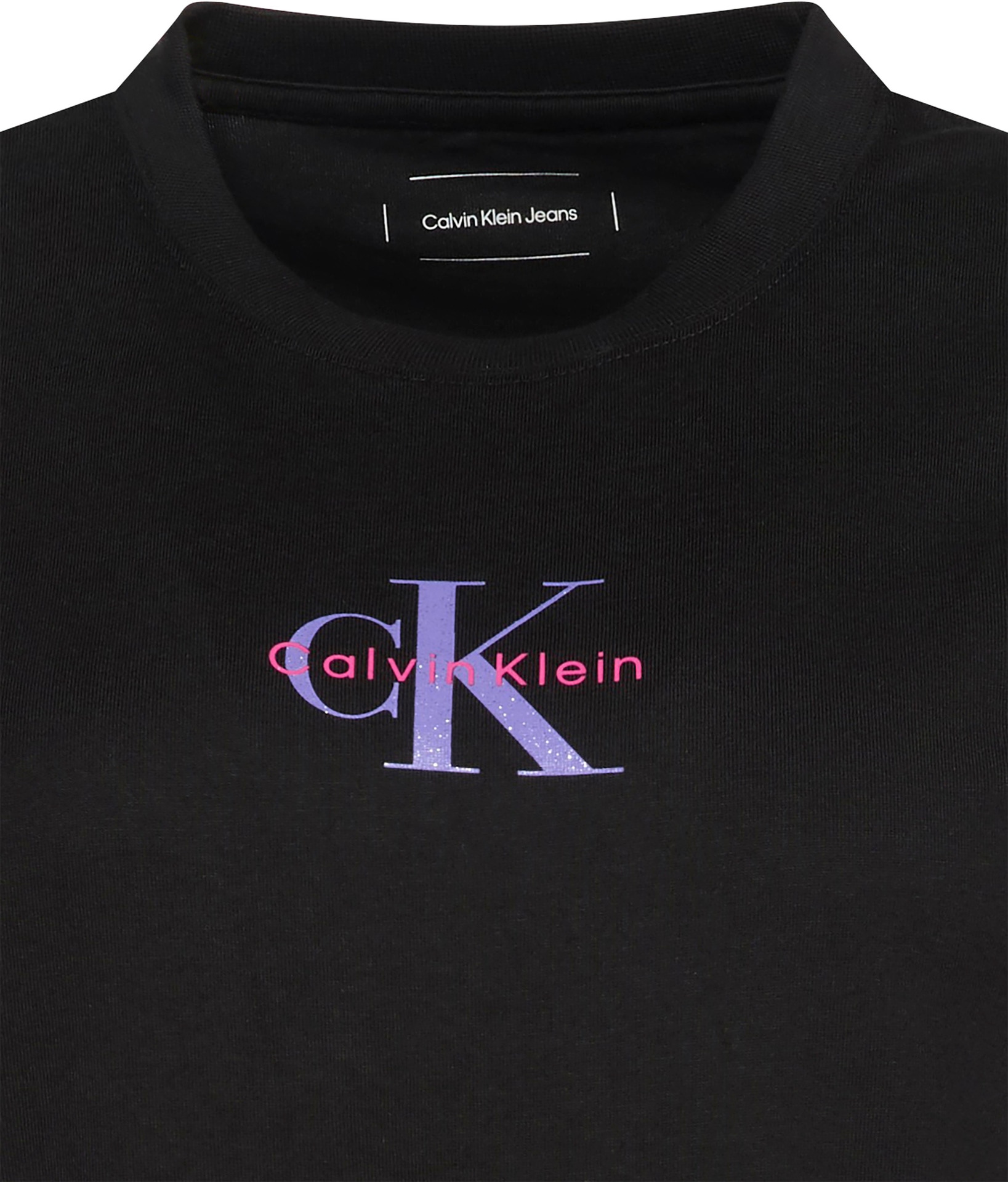 Calvin Klein Jeans Kurzarmshirt »SS 20s CLASSIC LOGO TEE« Mit Glitzer-Logo