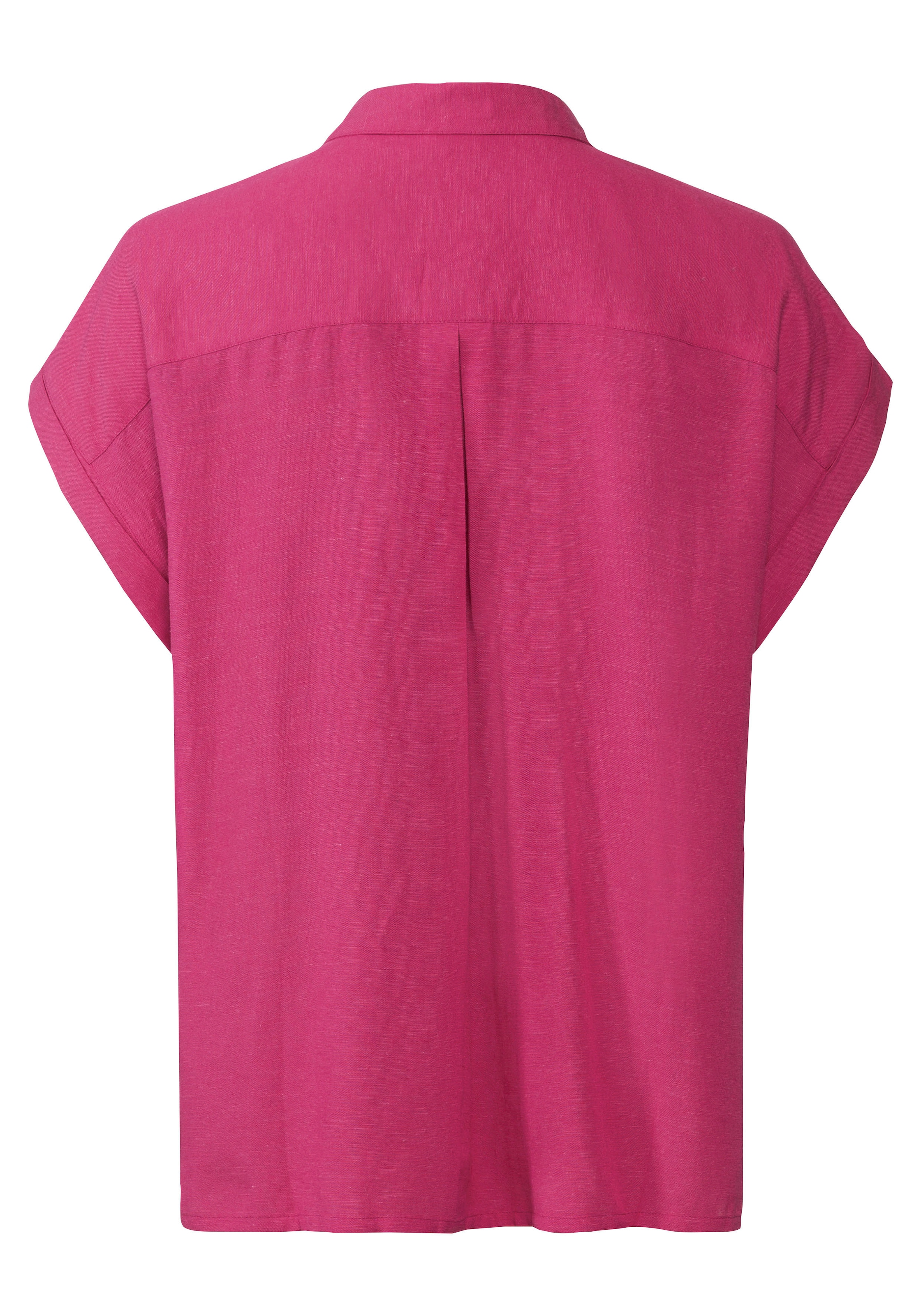 LASCANA Hemdbluse, aus Leinenmix mit Knopfleiste, Kurzarmbluse, Leinenbluse