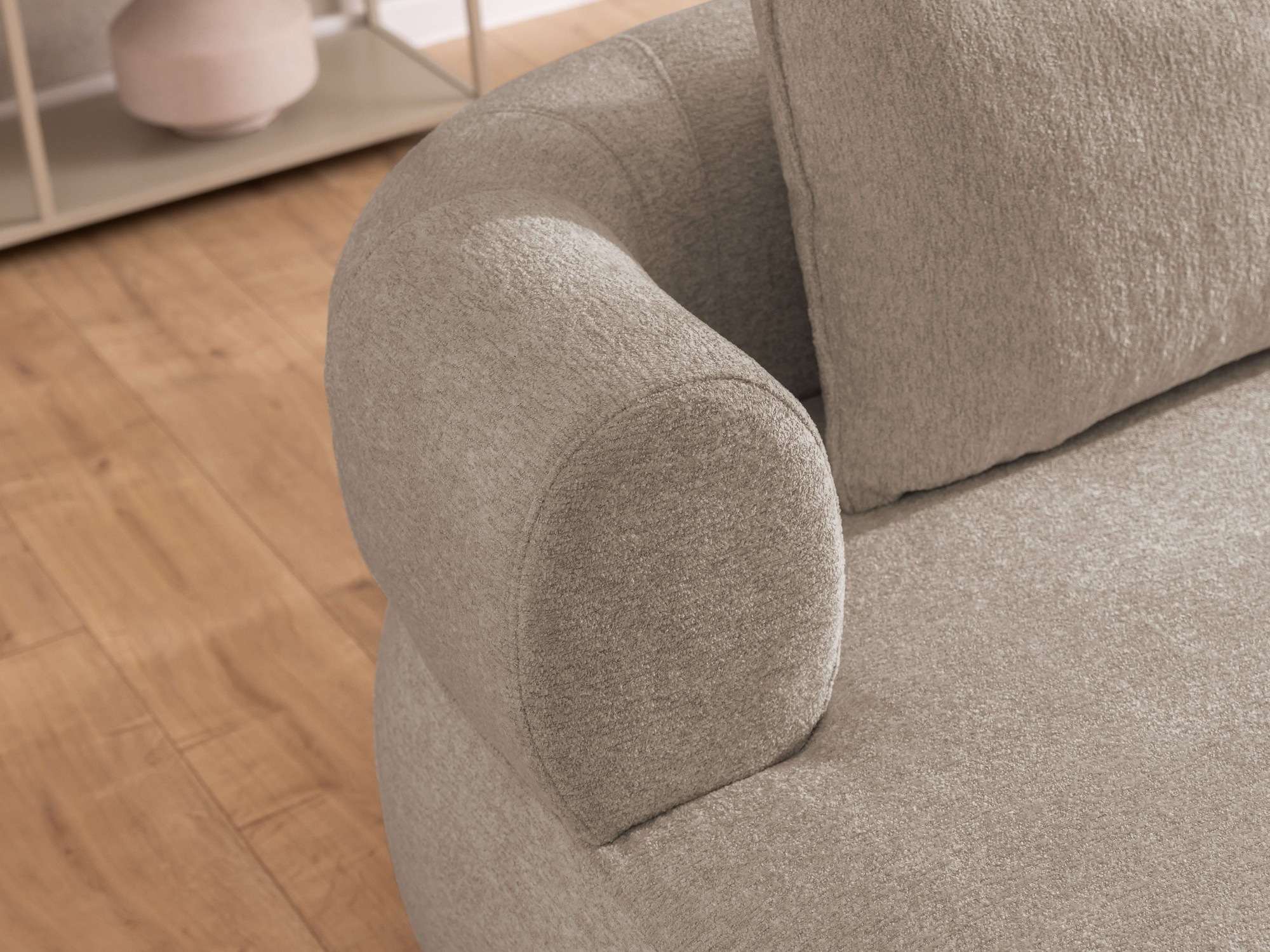 Home affaire 3-Sitzer »LUSSAC 3-Sitzer Design-Sofa mit Zierkissen, Maße B/T/H: 202/123/78 cm« hoher Sitzkomfort und modernes Design, Sofa ohne Bettfunktion